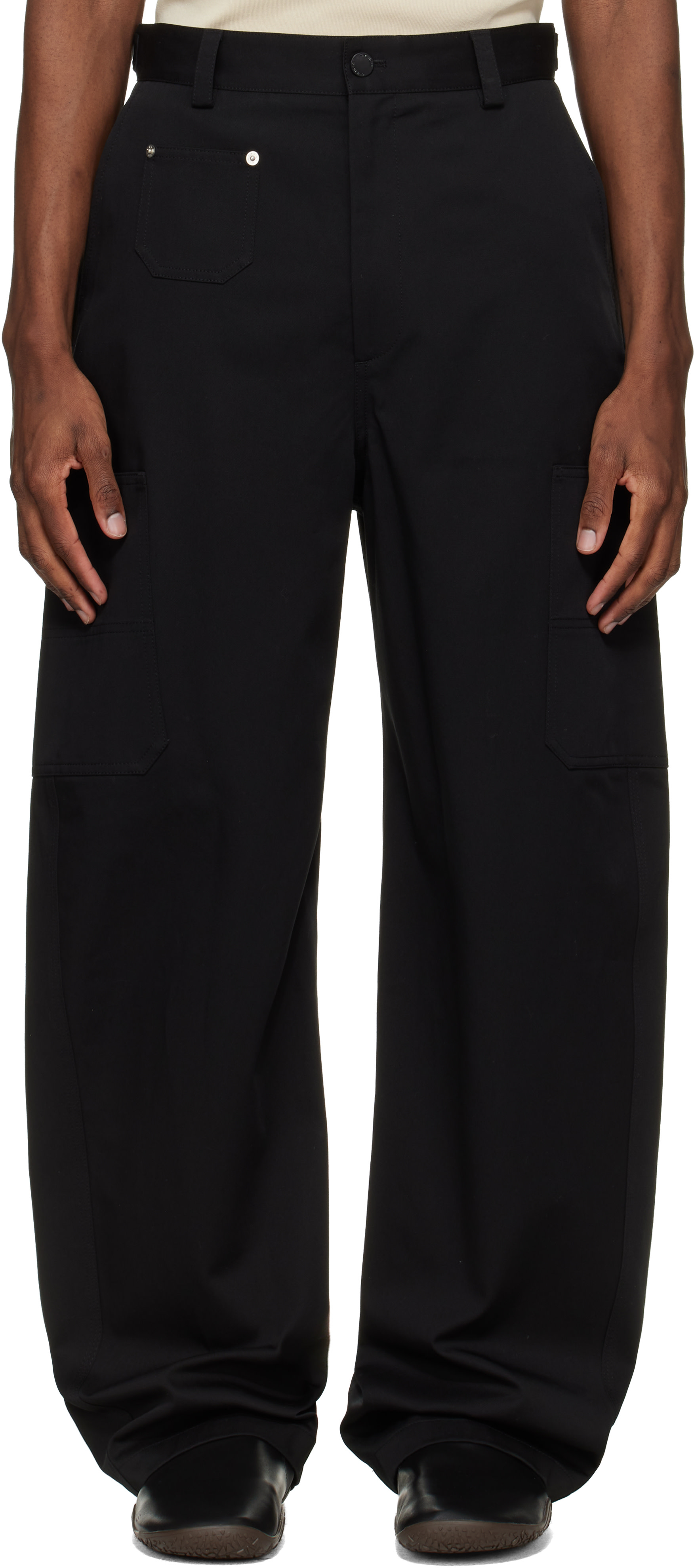 Givenchy - Pantalon noir à logo 'GIVENCHY Paris' brodé