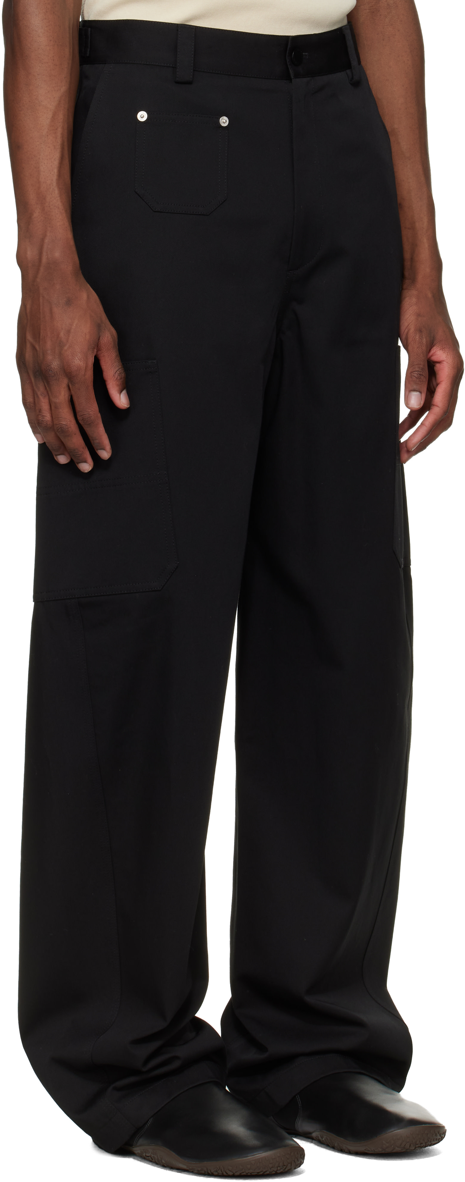 Givenchy - Pantalon noir à logo 'GIVENCHY Paris' brodé