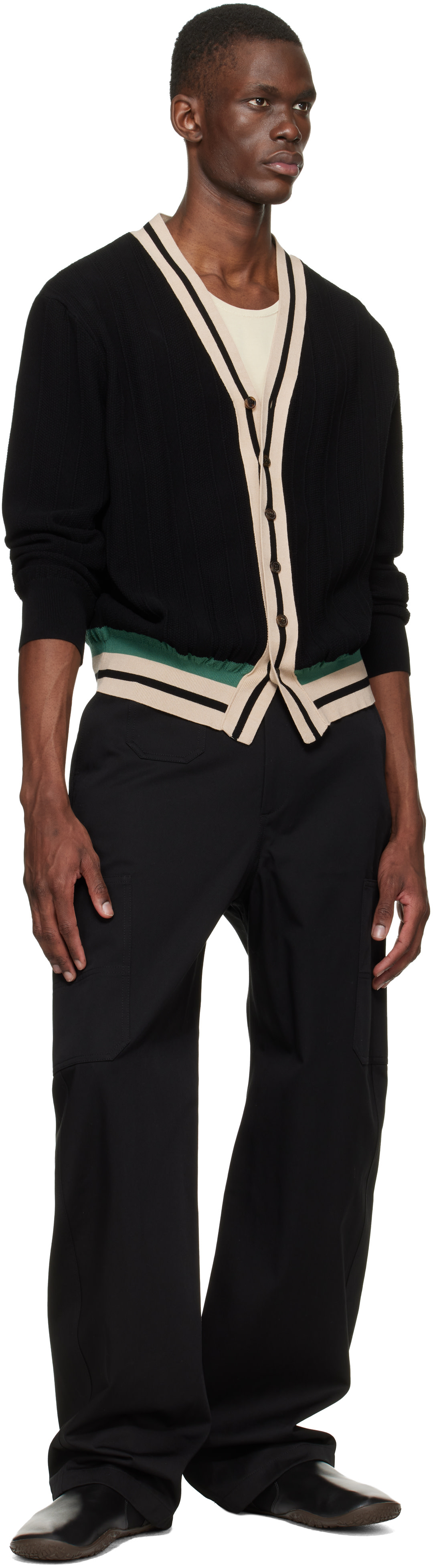 Givenchy - Pantalon noir à logo 'GIVENCHY Paris' brodé