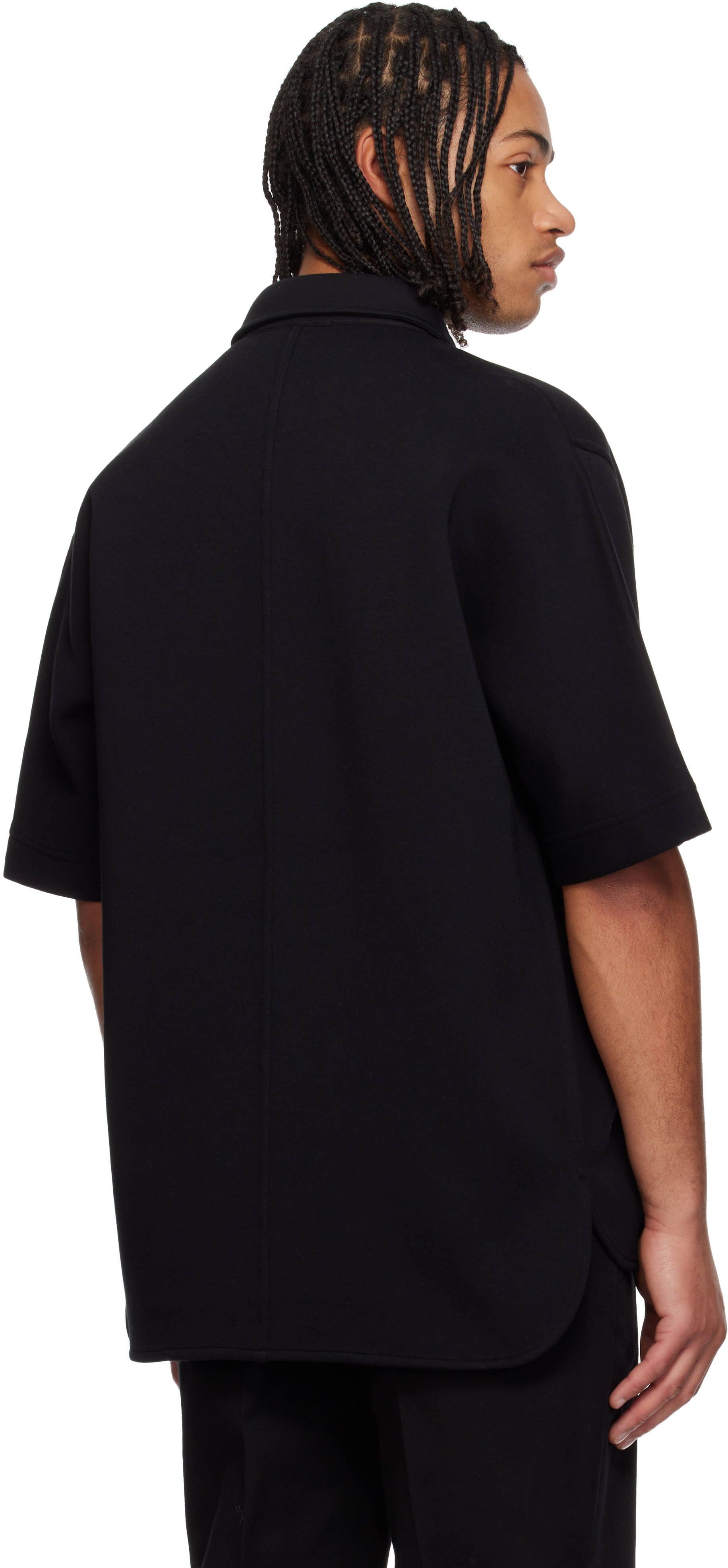 Givenchy - Chemise noire à écusson à logo