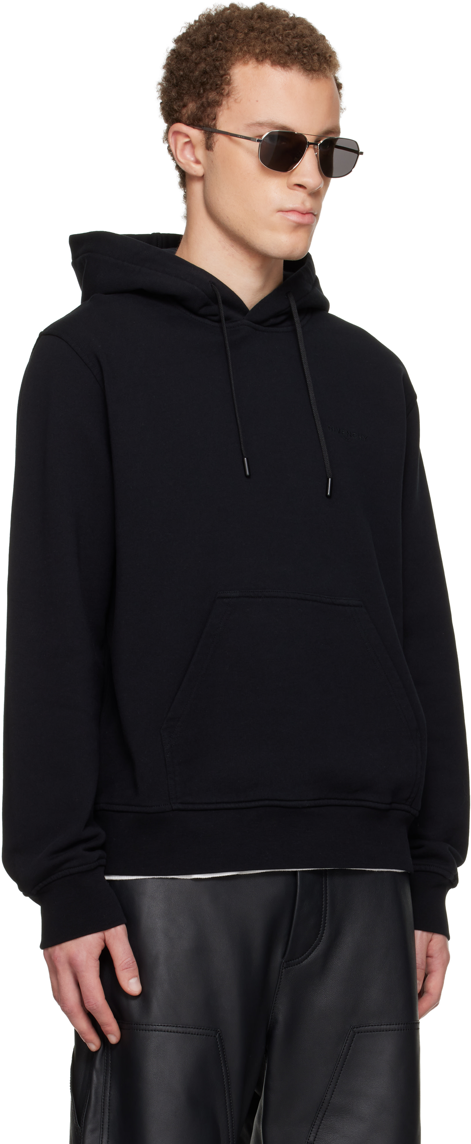GIVENCHY ブラック スウェット Ｓ Givenchy: Black Couture Seam Hoodie | SSENSE