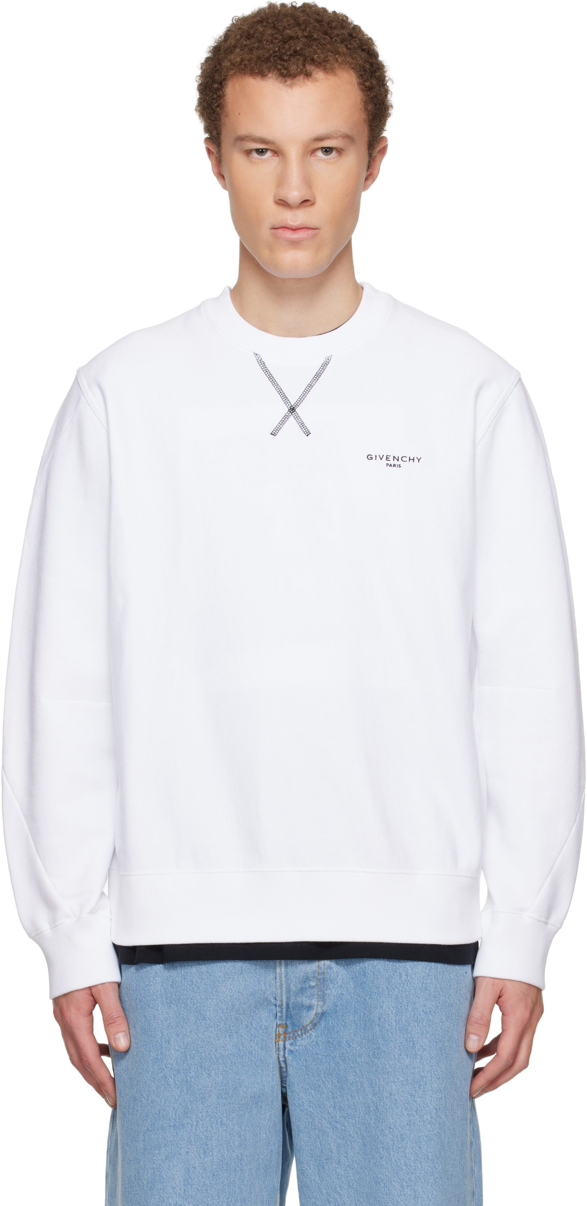 Givenchy - White Couture Seam Sweatshirt