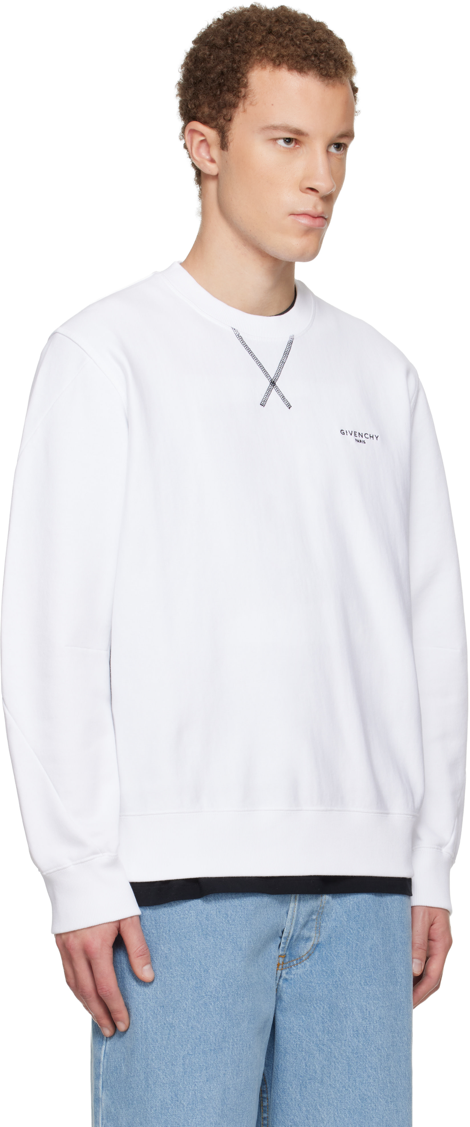 Givenchy - White Couture Seam Sweatshirt