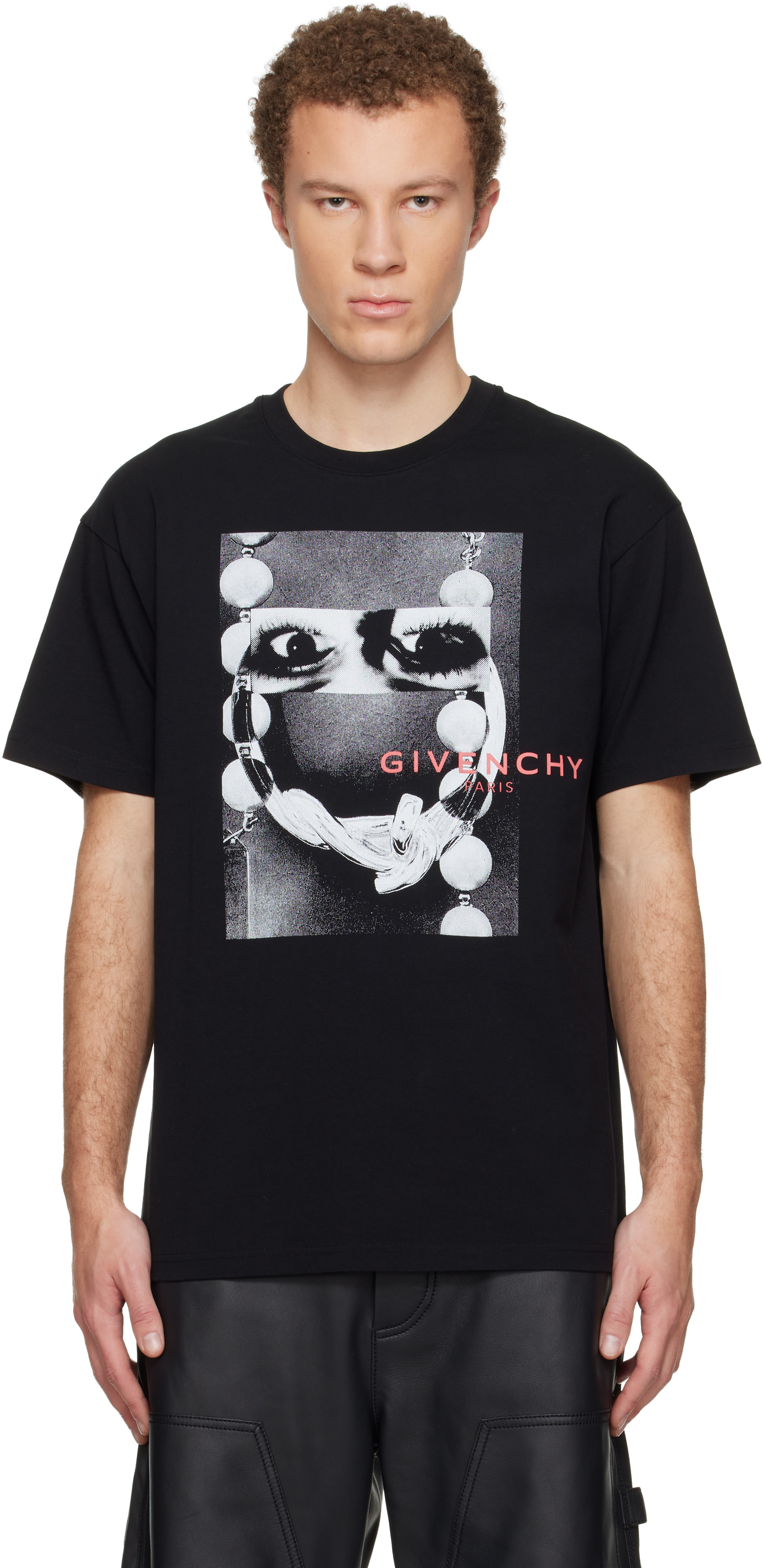 Givenchy - 블랙 레귤러 핏 티셔츠