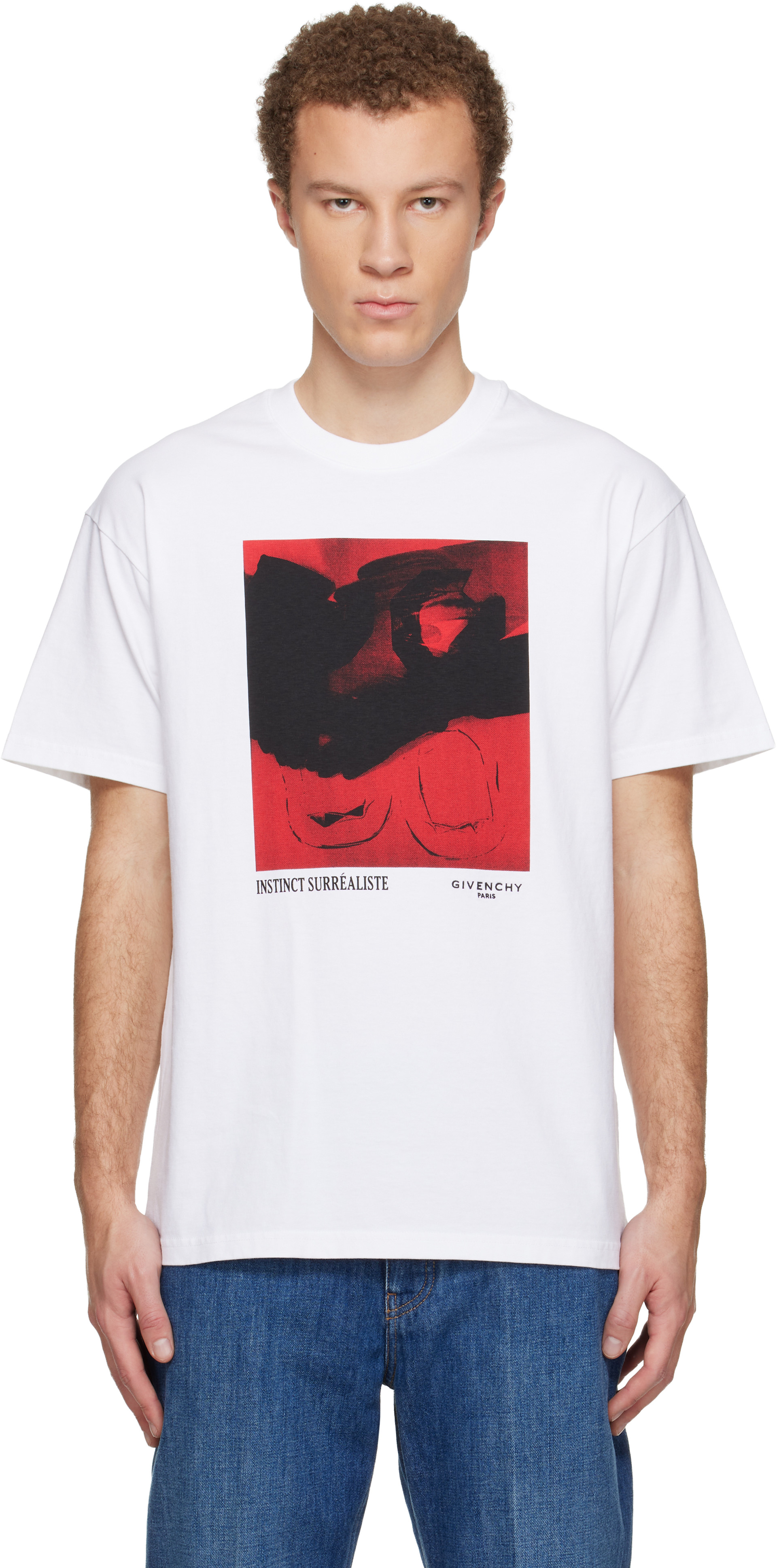 Givenchy - T-shirt blanc à coupe classique