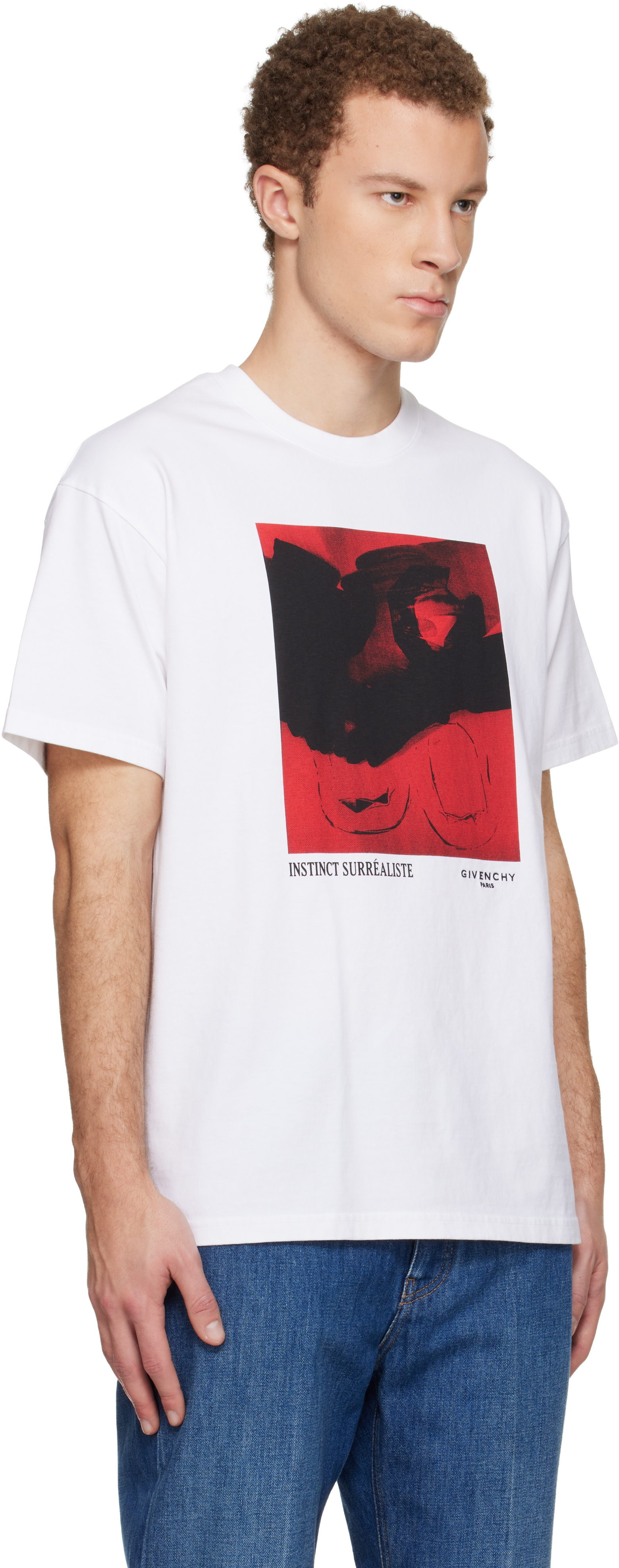 Givenchy - T-shirt blanc à coupe classique