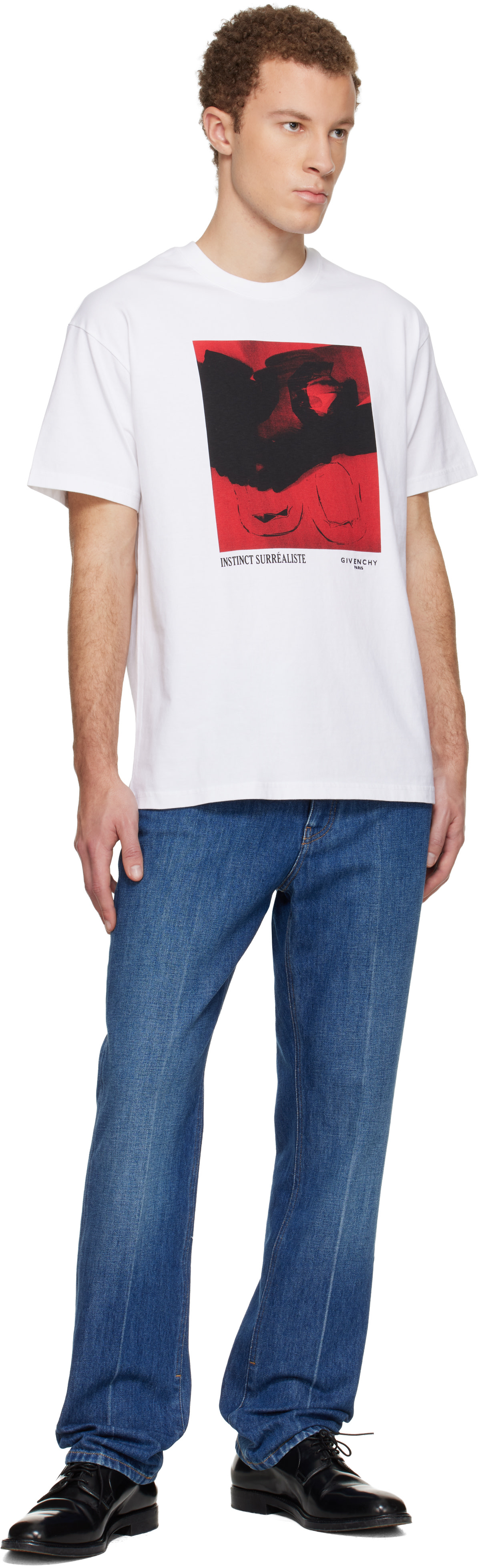Givenchy - T-shirt blanc à coupe classique