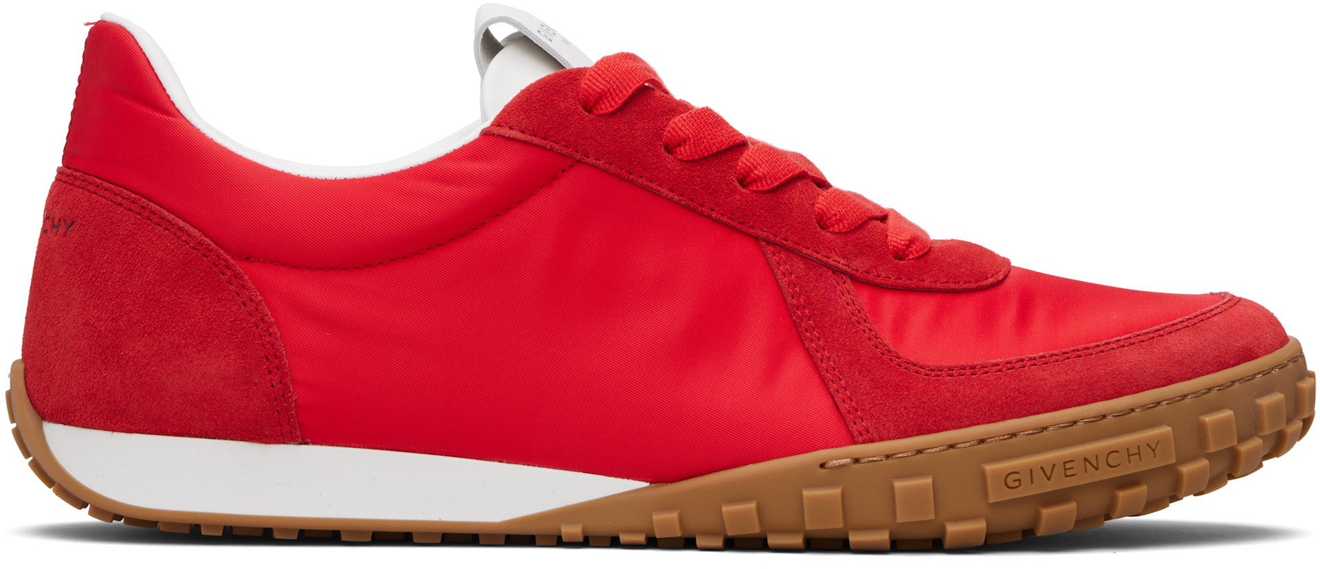 Givenchy - レッド Glide Runner スニーカー