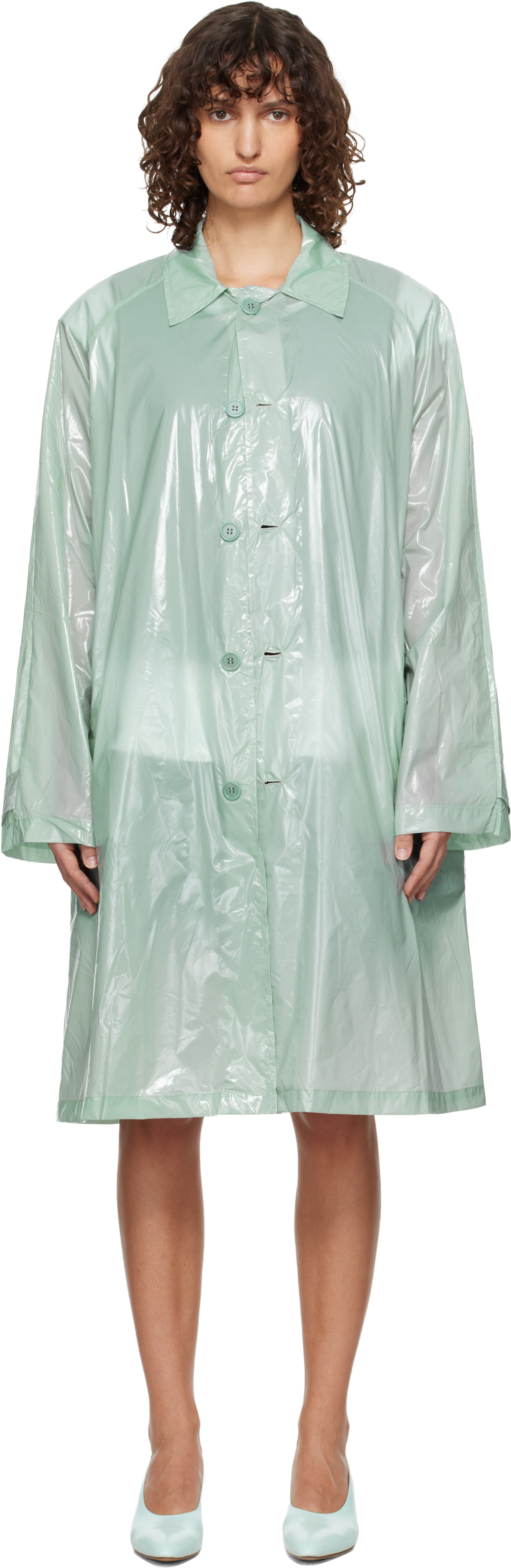 LII - Trench lustré vert