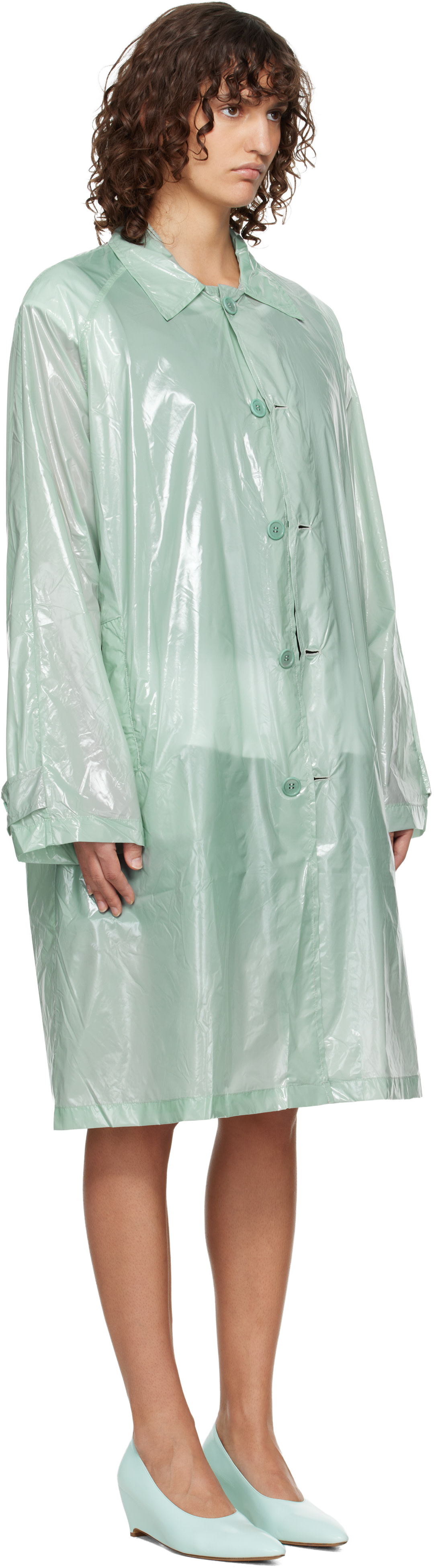 LII - Trench lustré vert