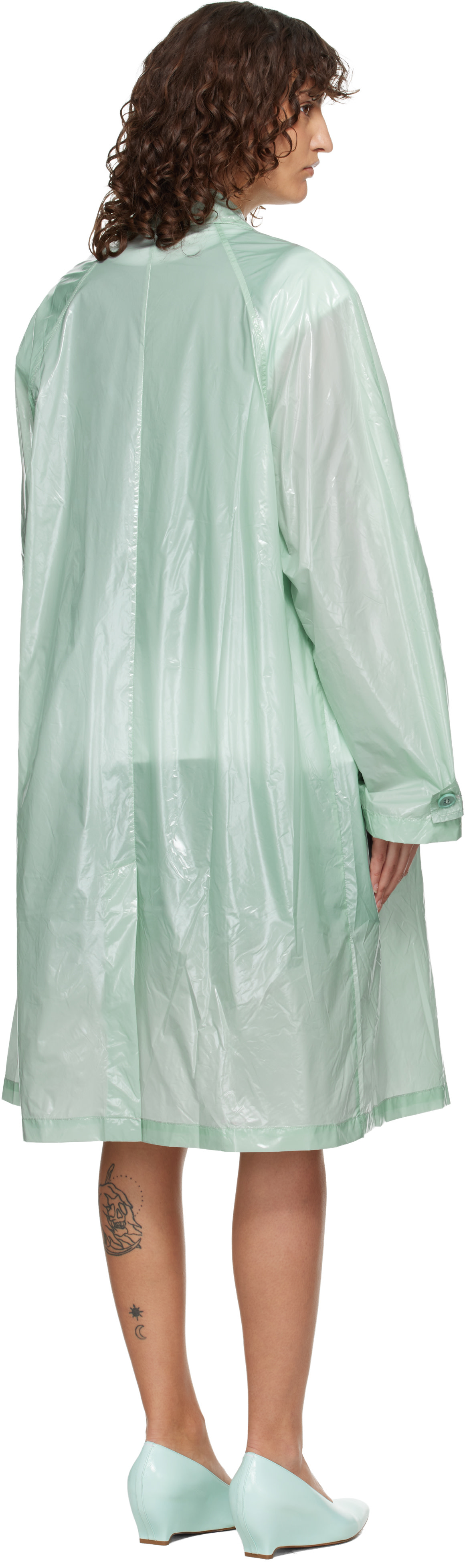 LII - Trench lustré vert