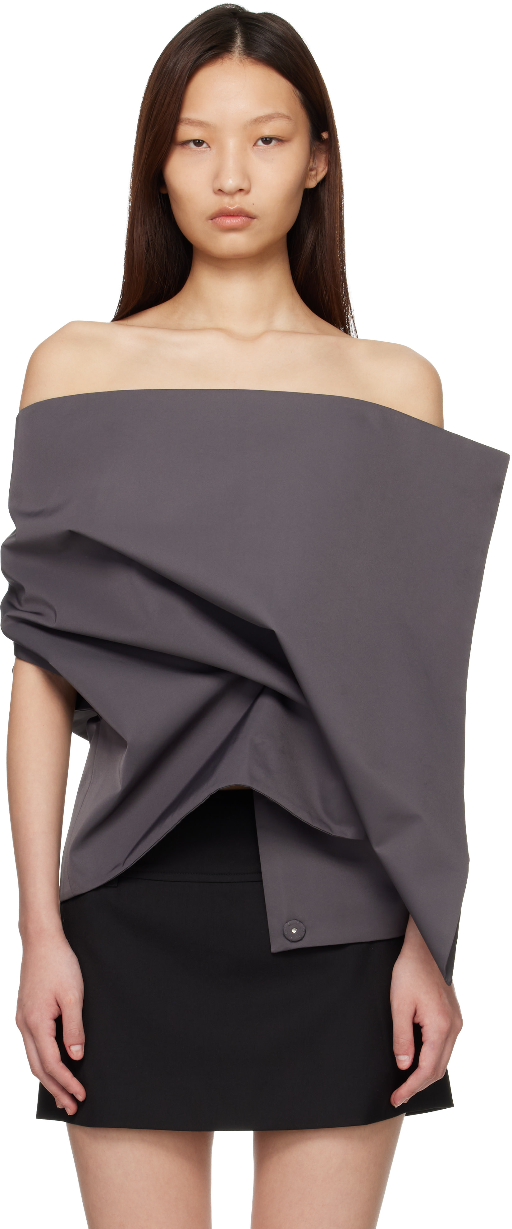 LII - Haut carré prolongé gris