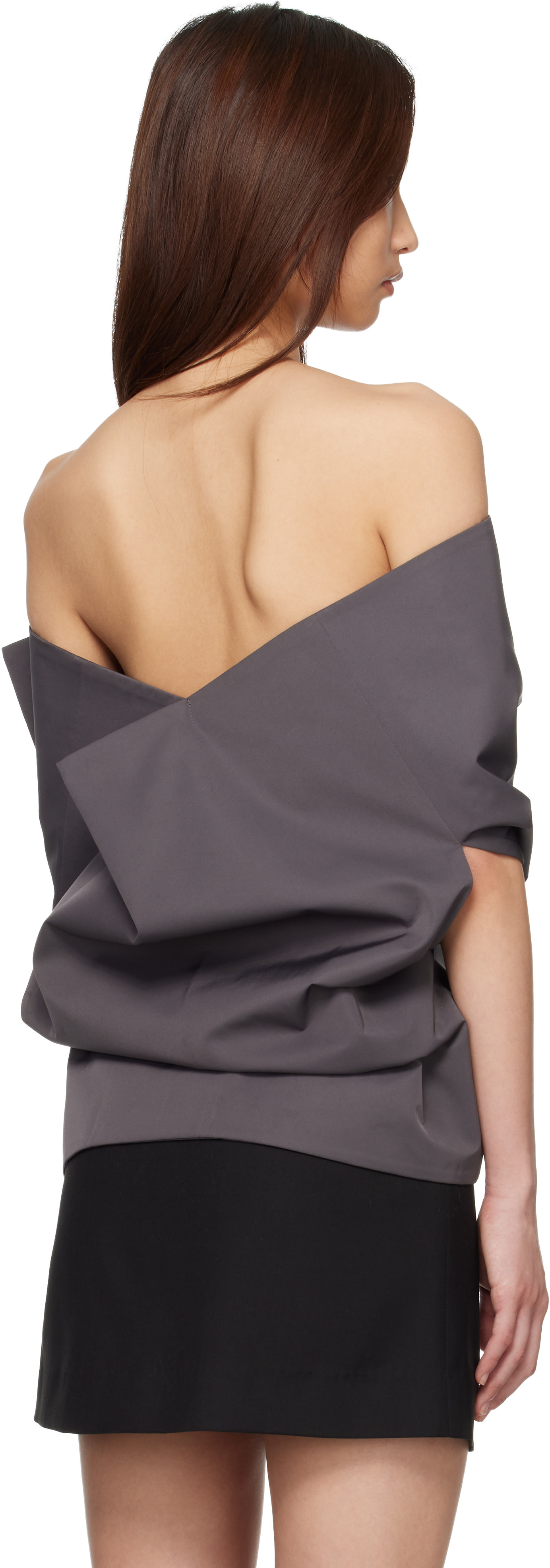 LII - Haut carré prolongé gris