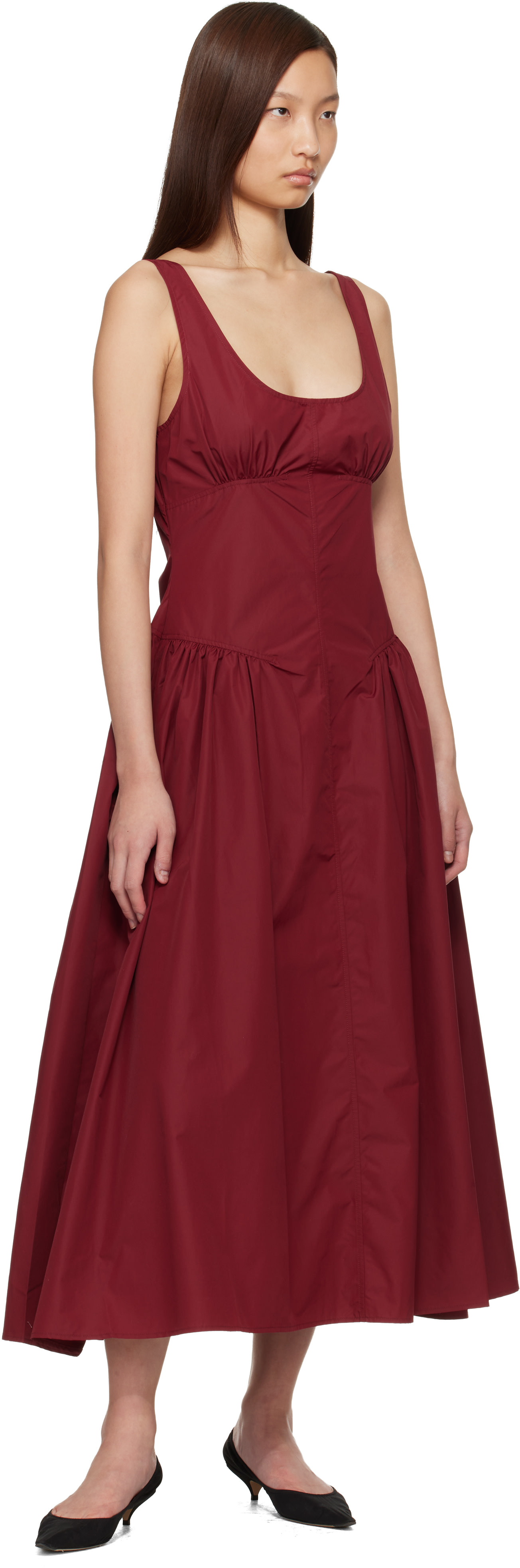 proenza schouler red dress Proenza Schouler: Red Proenza Schouler White Label Kendall Midi Dress