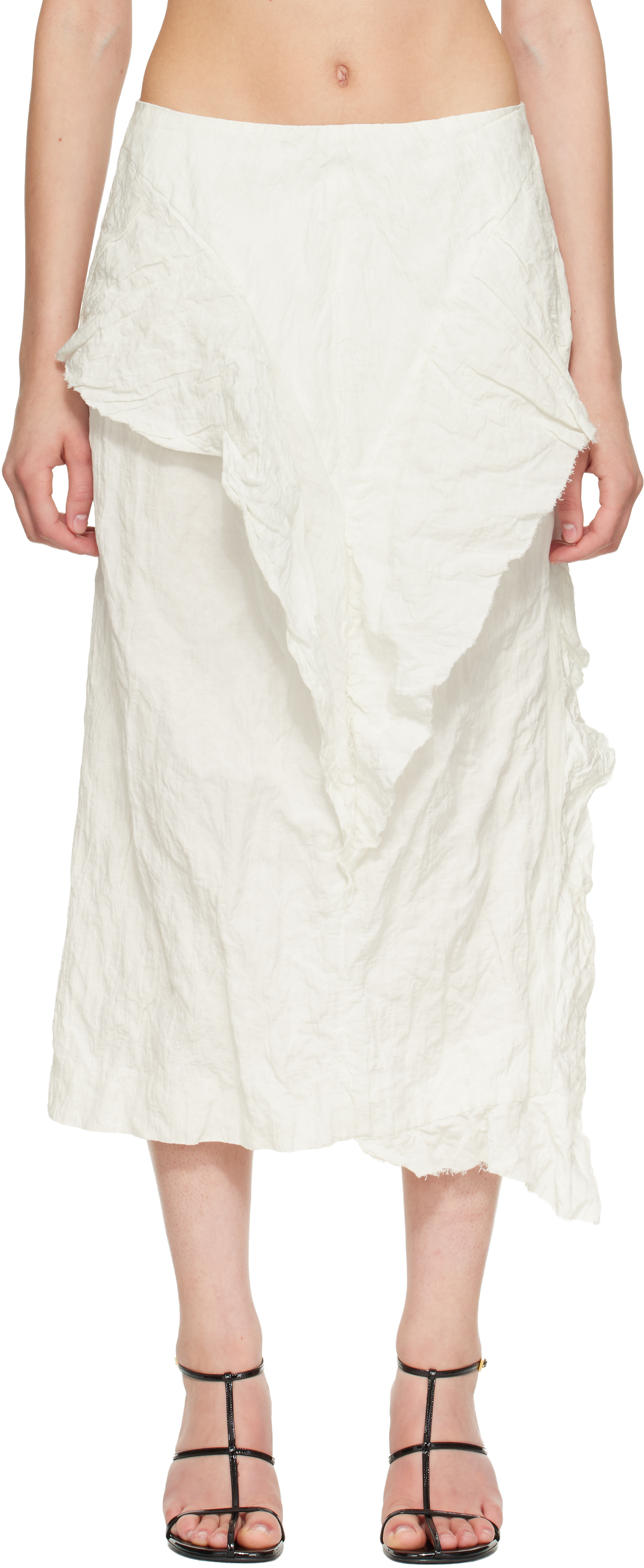 Proenza Schouler: Off-White Hansly Midi Skirt | SSENSE