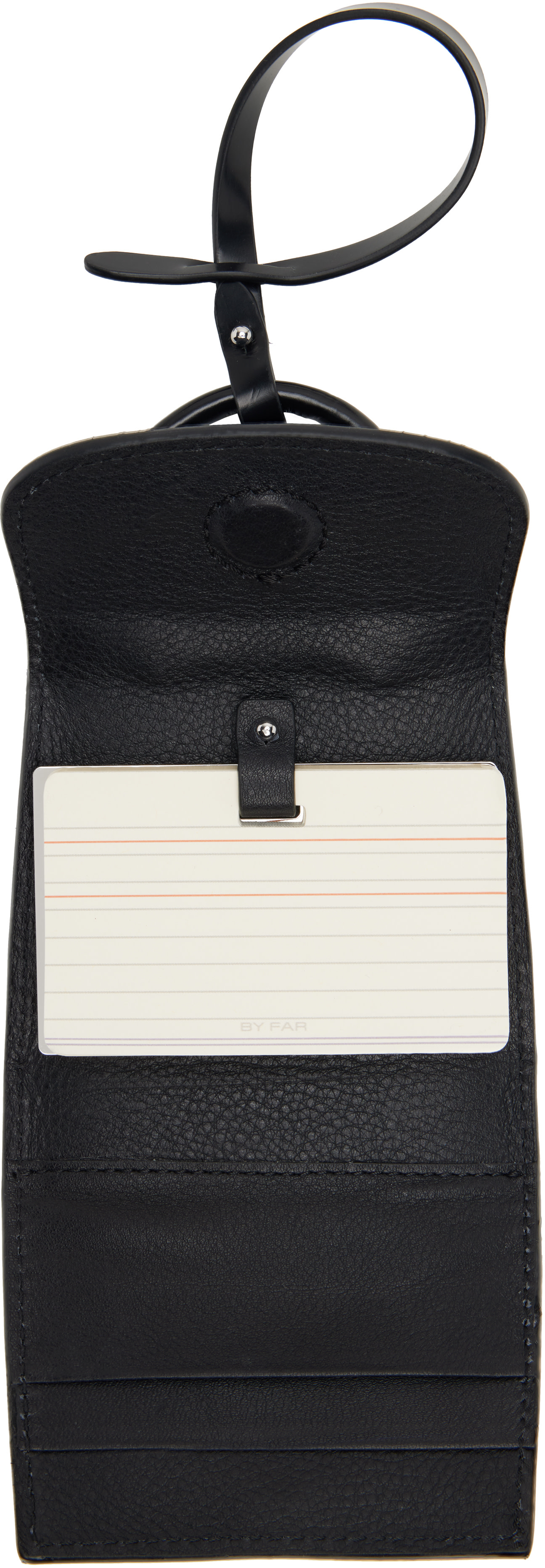 BY FAR - Breloque en forme de sac Mini Mini noire