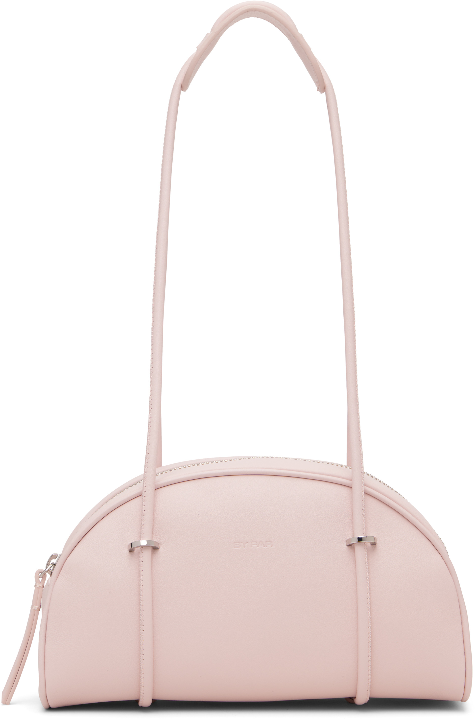 BY FAR: ピンク Kimberly ボウリングバッグ | SSENSE 日本