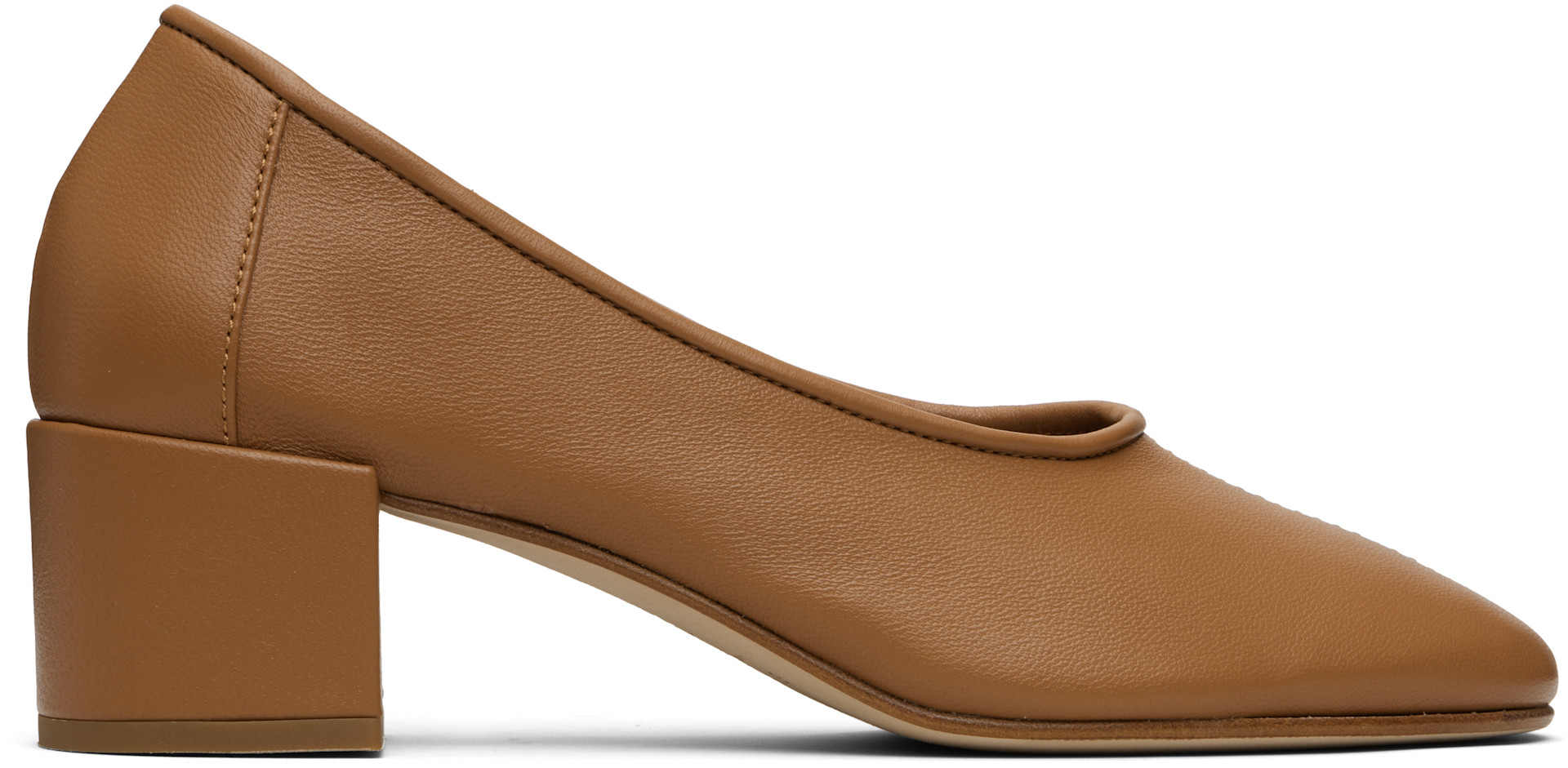BY FAR - Chaussures à talon Prudence 45 brun clair
