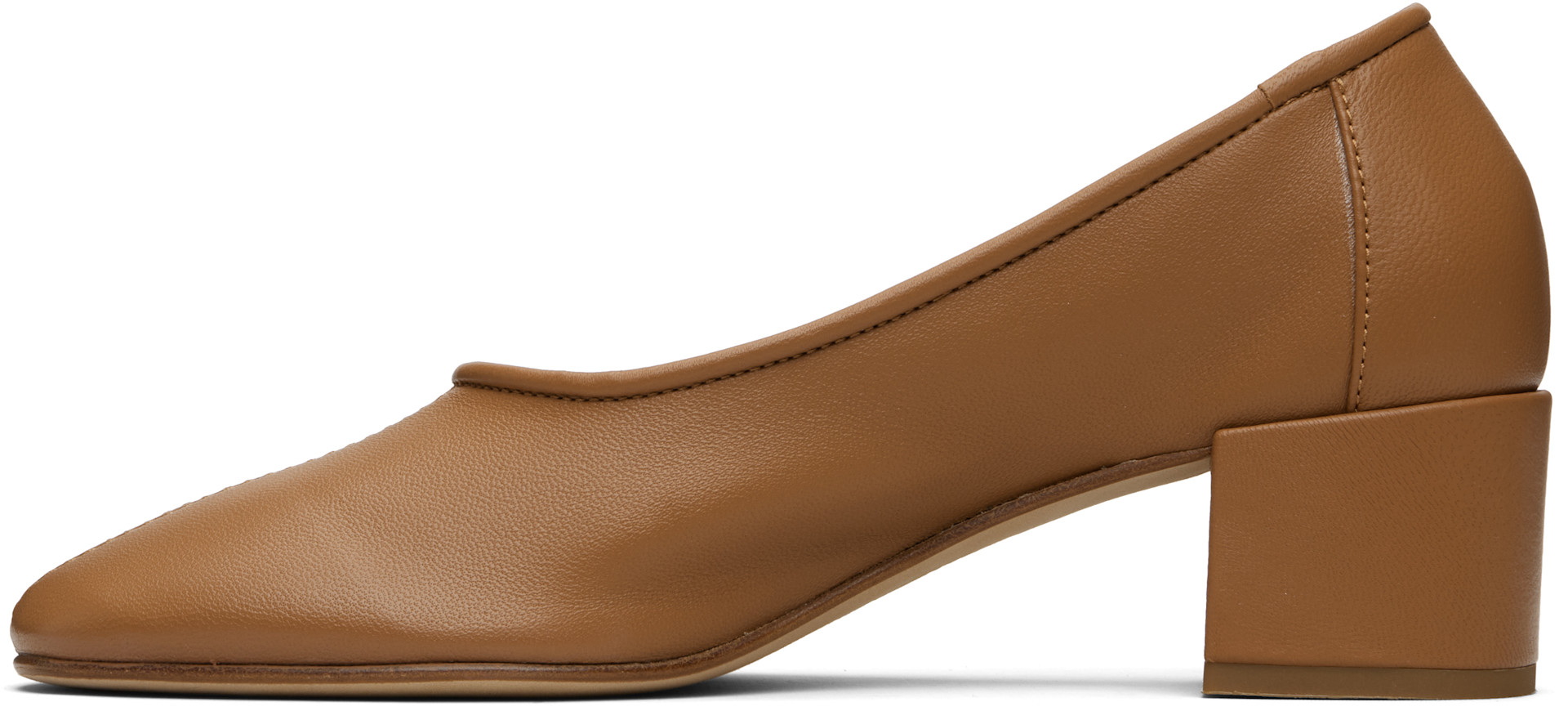 BY FAR - Chaussures à talon Prudence 45 brun clair