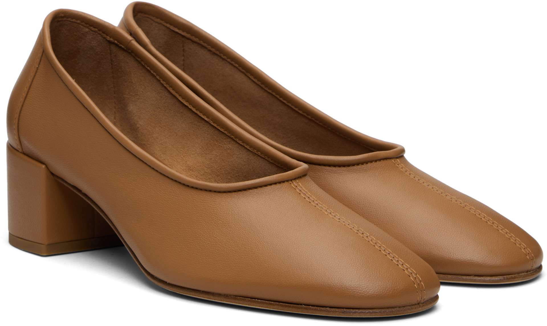 BY FAR - Chaussures à talon Prudence 45 brun clair