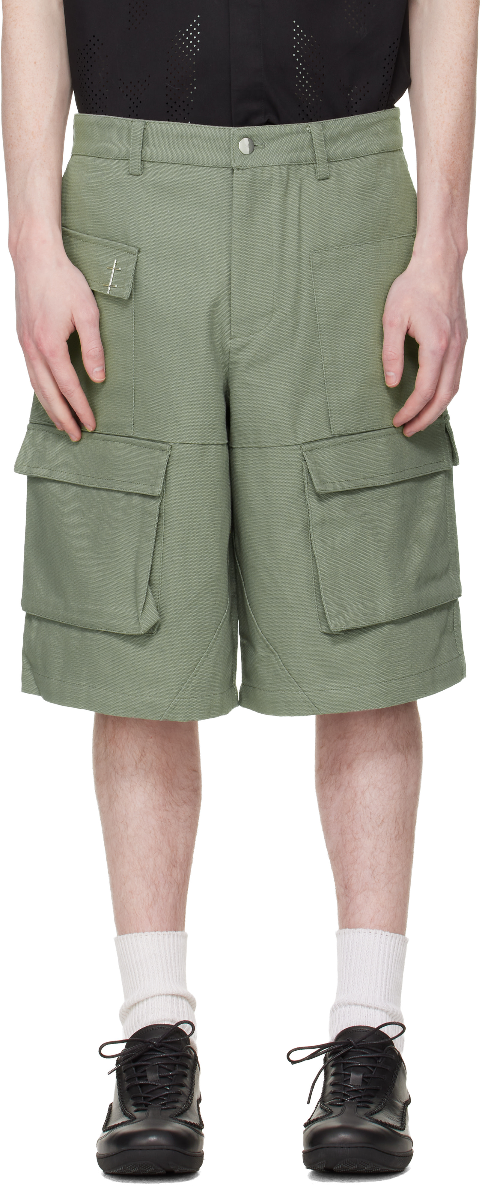 HELIOT EMIL - Short cargo Cellulae vert