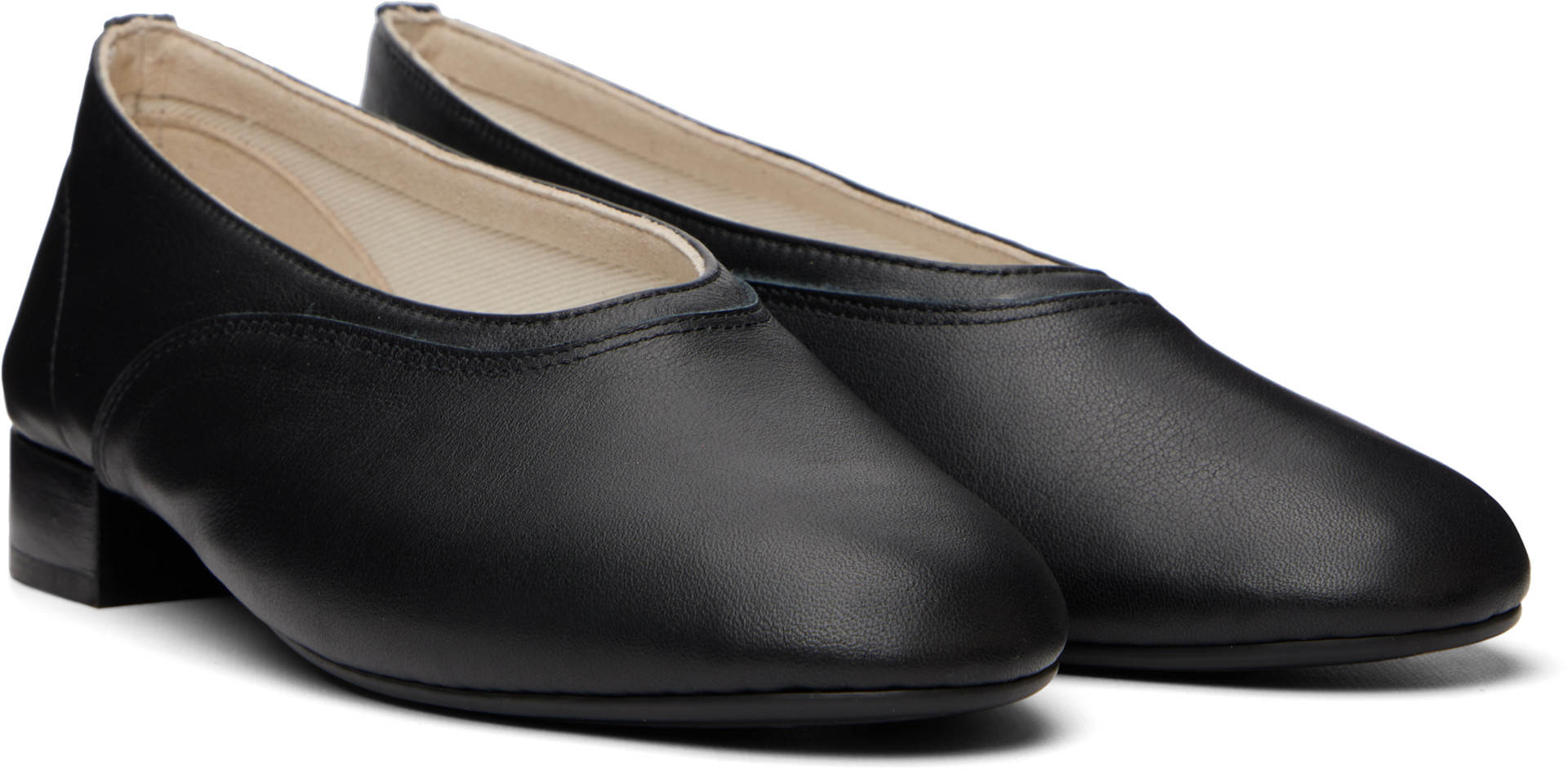 Repetto ブラック バレエシューズ 35 Repetto: ブラック Olympe バレエシューズ | SSENSE 日本
