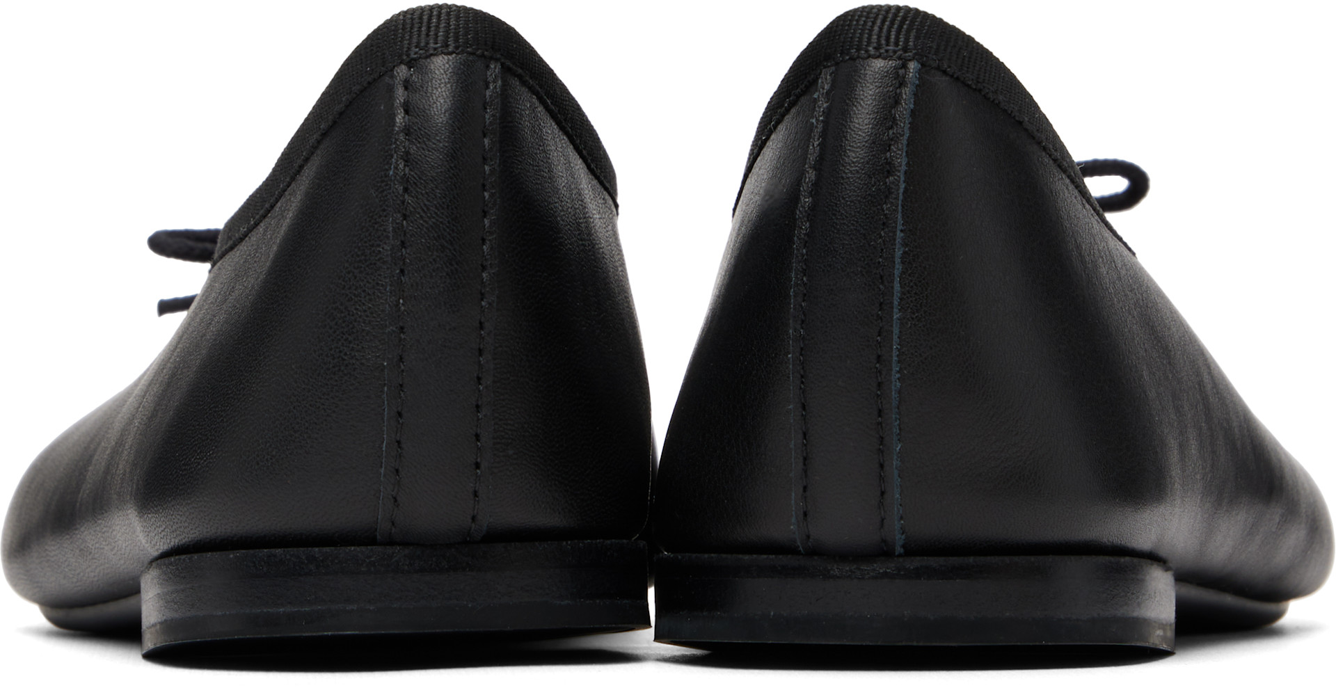 Repetto: Black Lilouh Almond-Toe Ballerina Flats | SSENSE