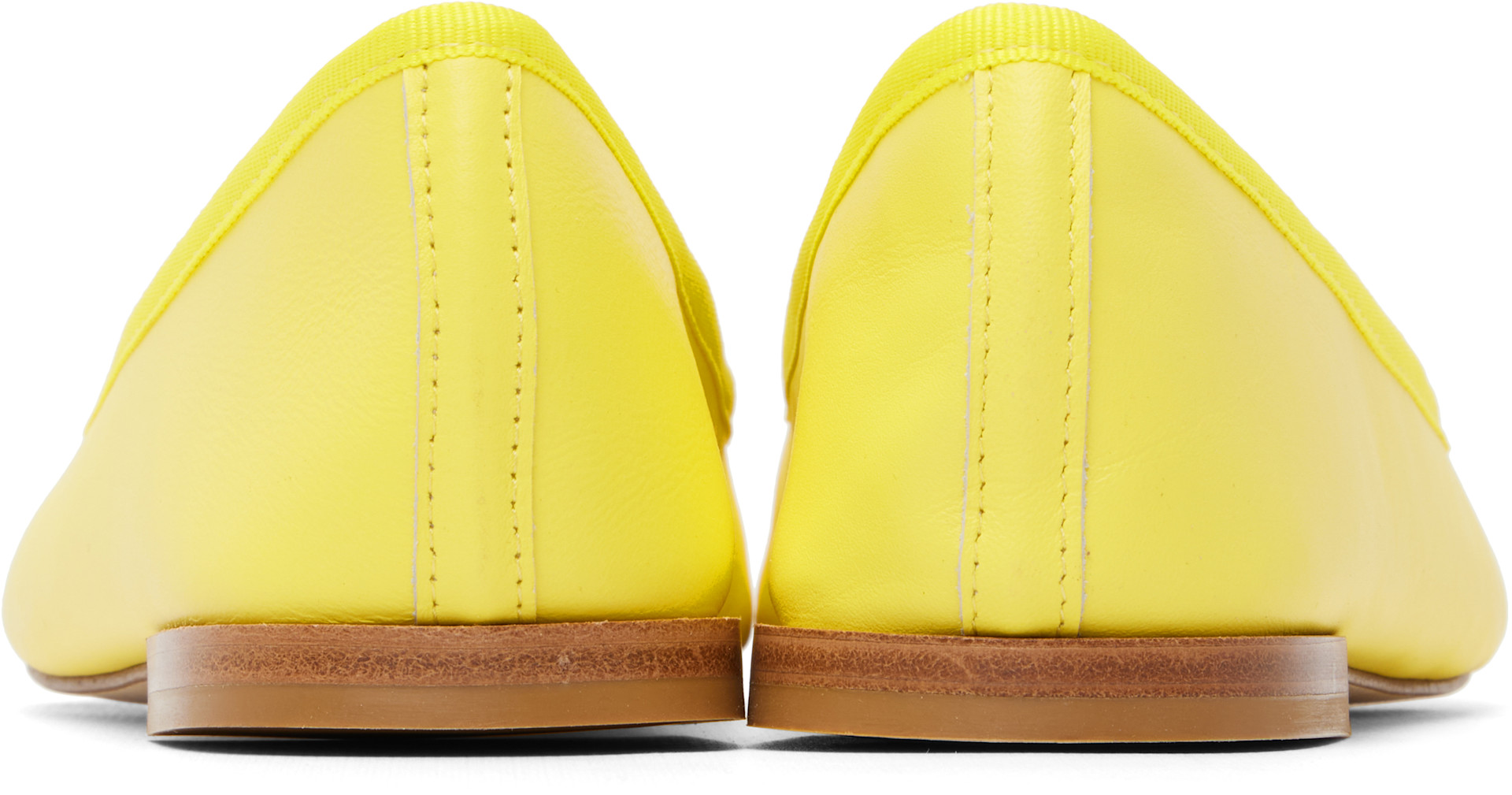 repetto フランス製　イエロー バレエシューズ Repetto: イエロー Cendrillon フラットシューズ | SSENSE 日本