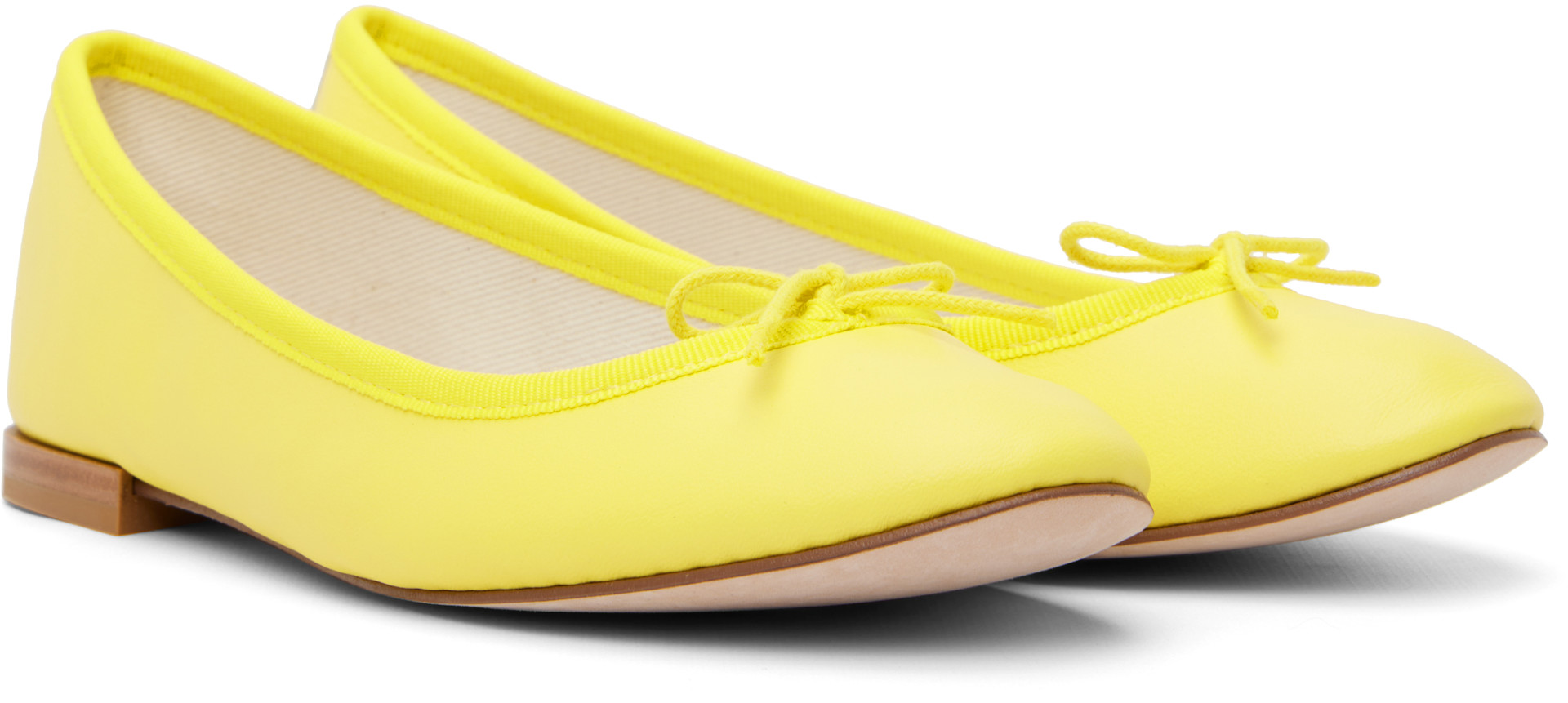 Repetto レペット Cendrillon レモンイエロー Repetto: Yellow Cendrillon Ballerina Flats | SSENSE