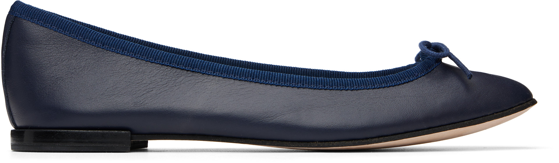 Repetto: Navy Cendrillon Ballerina Flats | SSENSE Canada