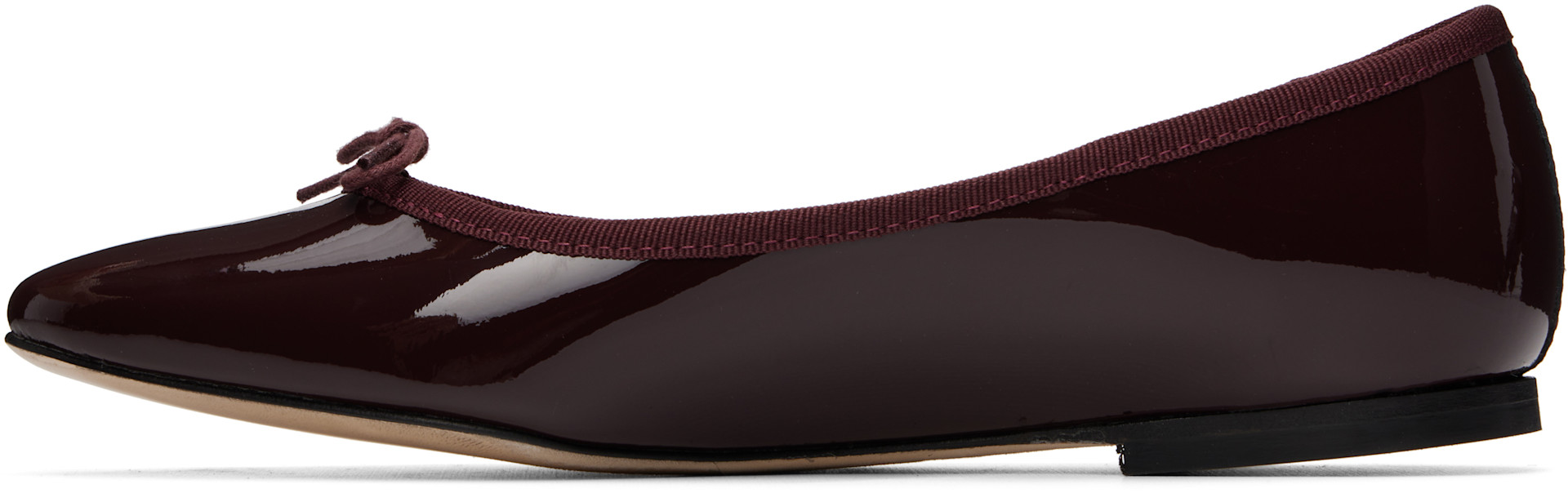Repetto: バーガンディ Cendrillon Pointed-Toe バレエシューズ