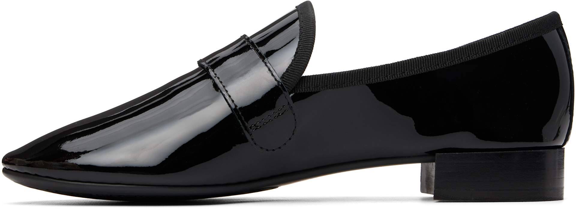 Repetto: Black Michael Rubber Sole Loafers | SSENSE