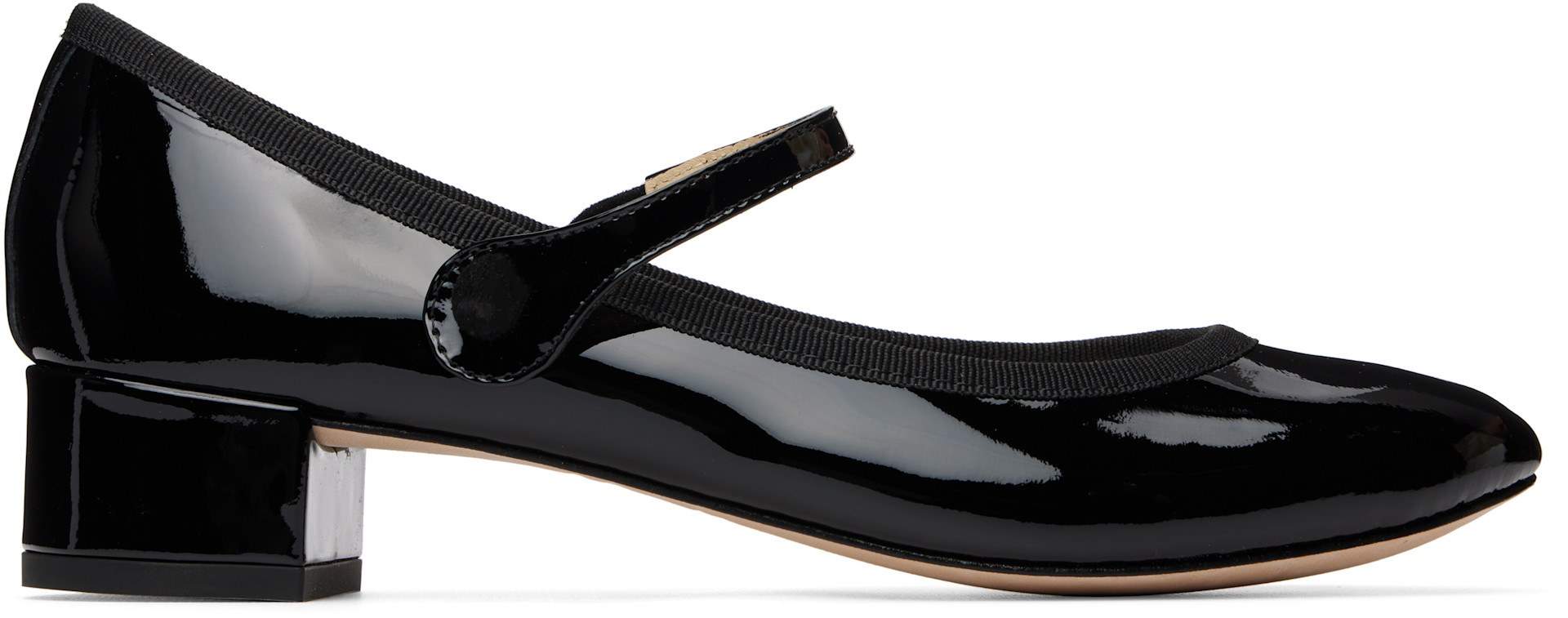 Repetto: ブラック Rose メリージェーン ヒール | SSENSE 日本