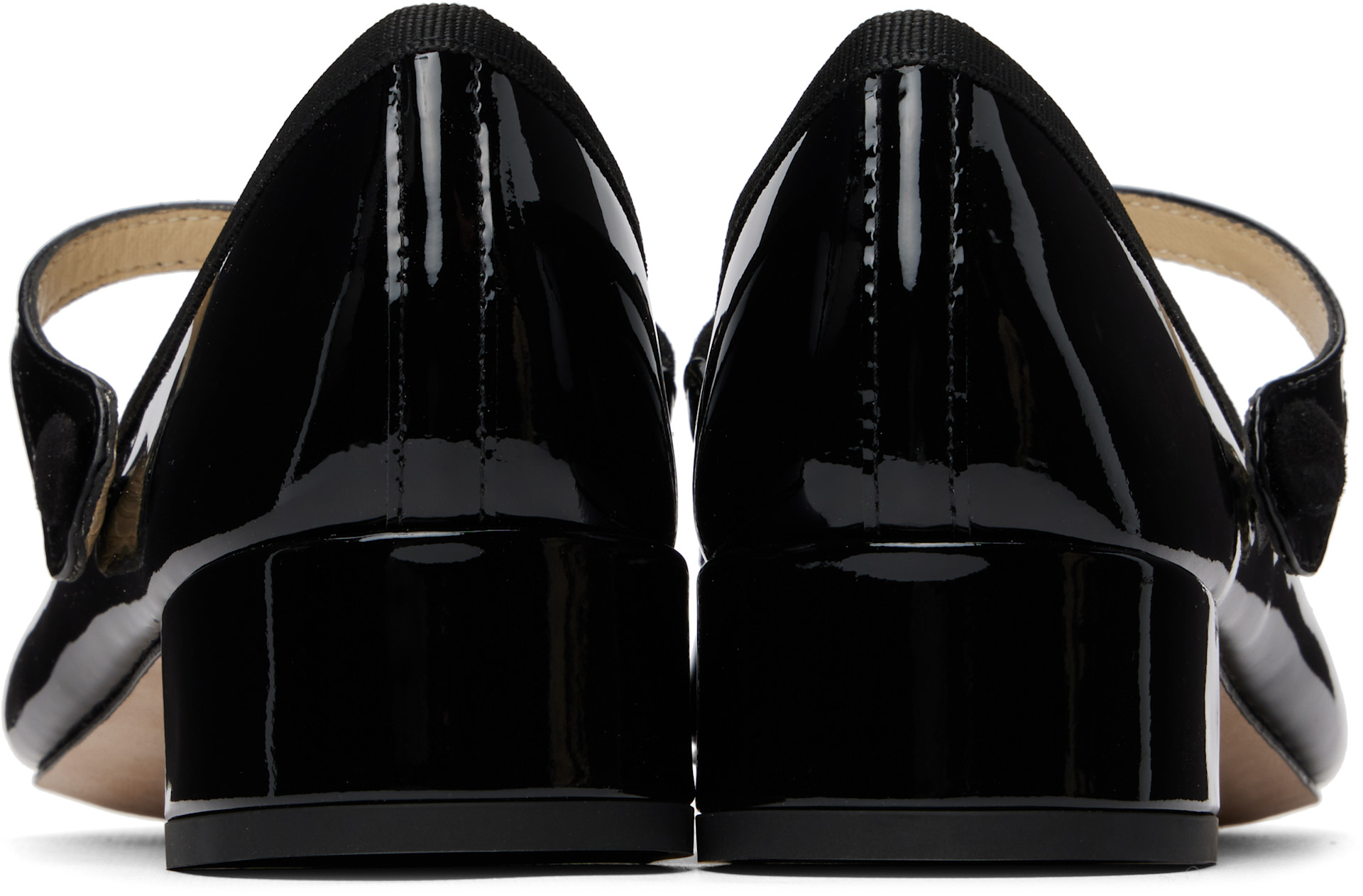 Repetto: Black Rose Mary Jane Heels | SSENSE