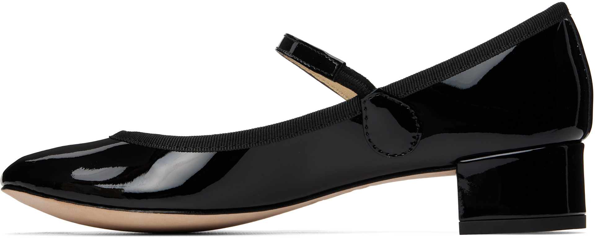 Repetto: ブラック Rose メリージェーン ヒール | SSENSE 日本