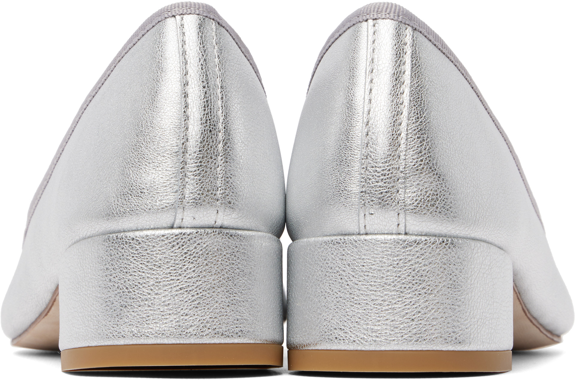 Repetto: Silver Camille Heels | SSENSE