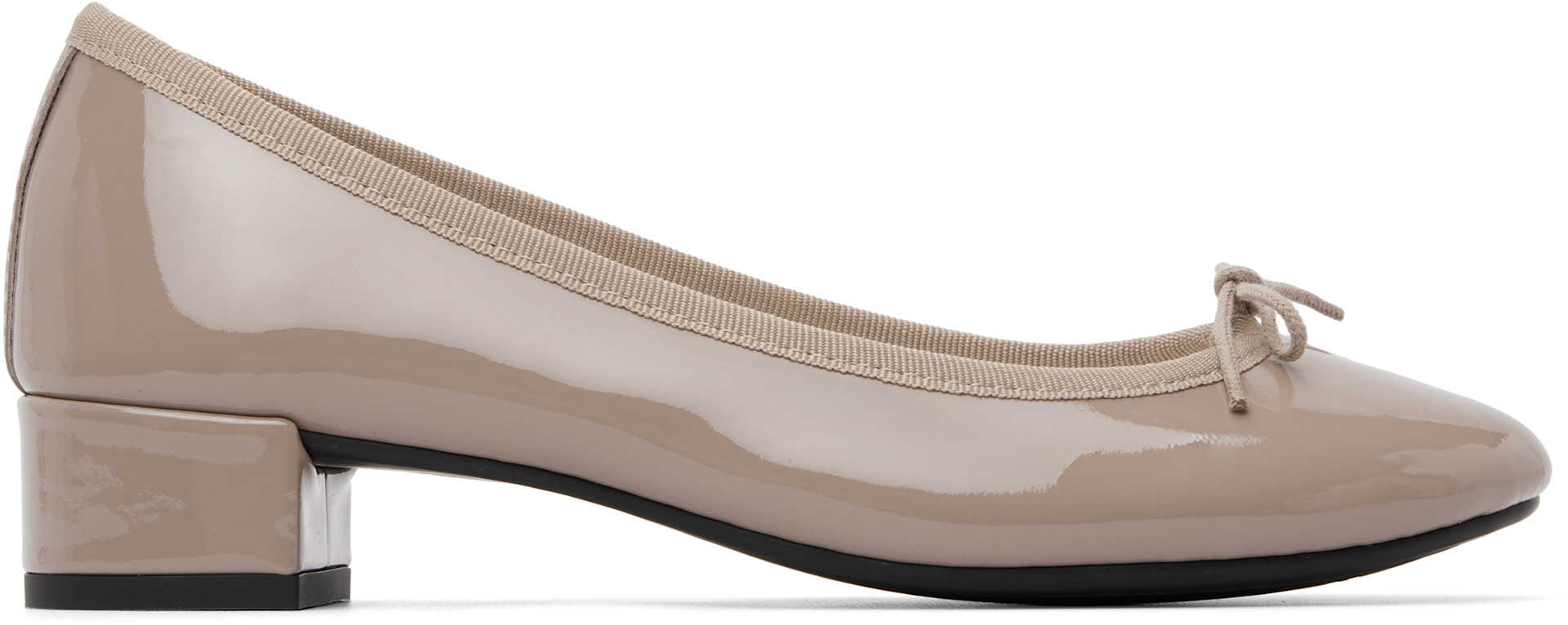Taupe Camille Rubber-Sole Heels