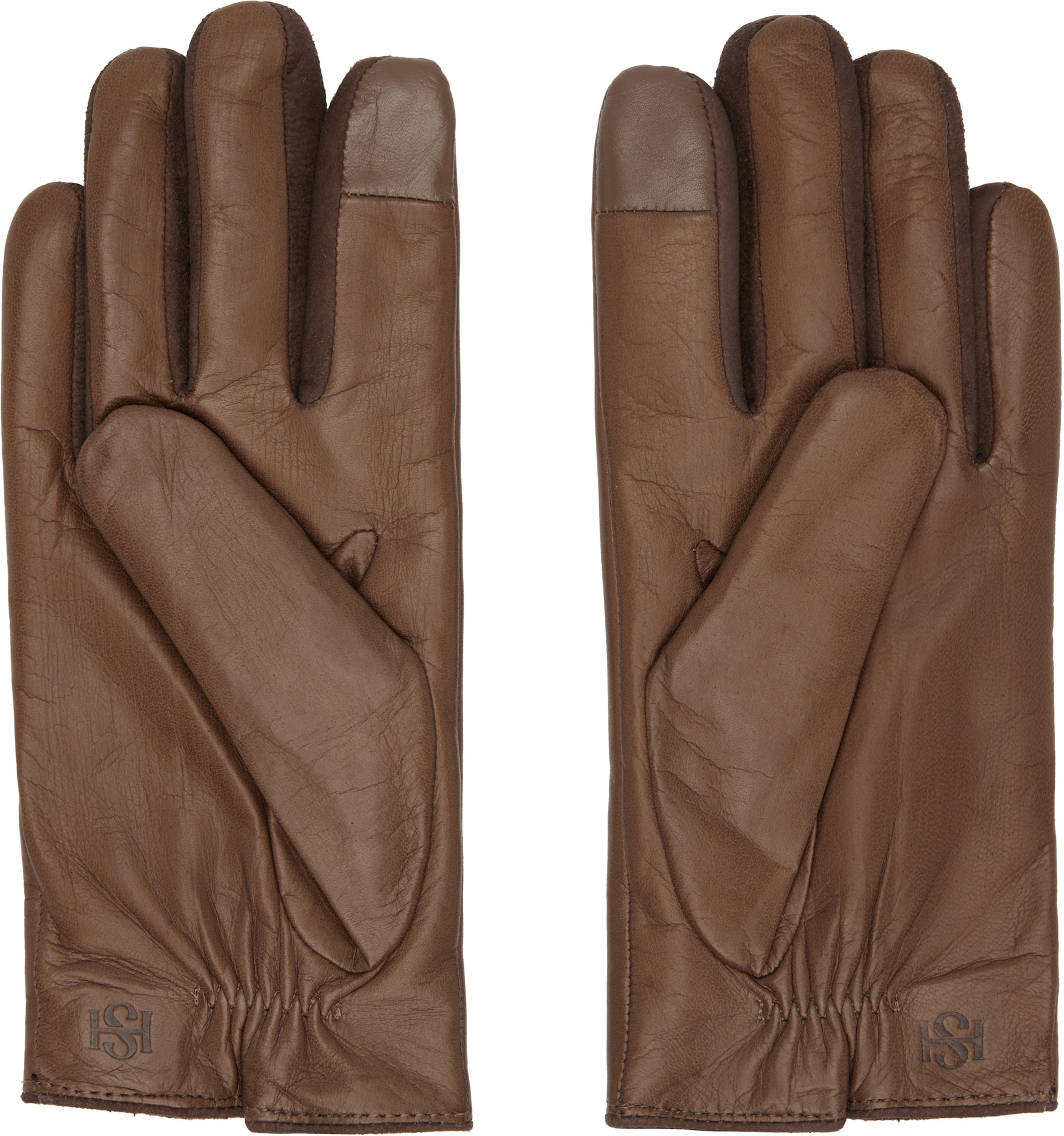 Handsome Stockholm - SSENSE Exclusive Brown Essentials Gloves