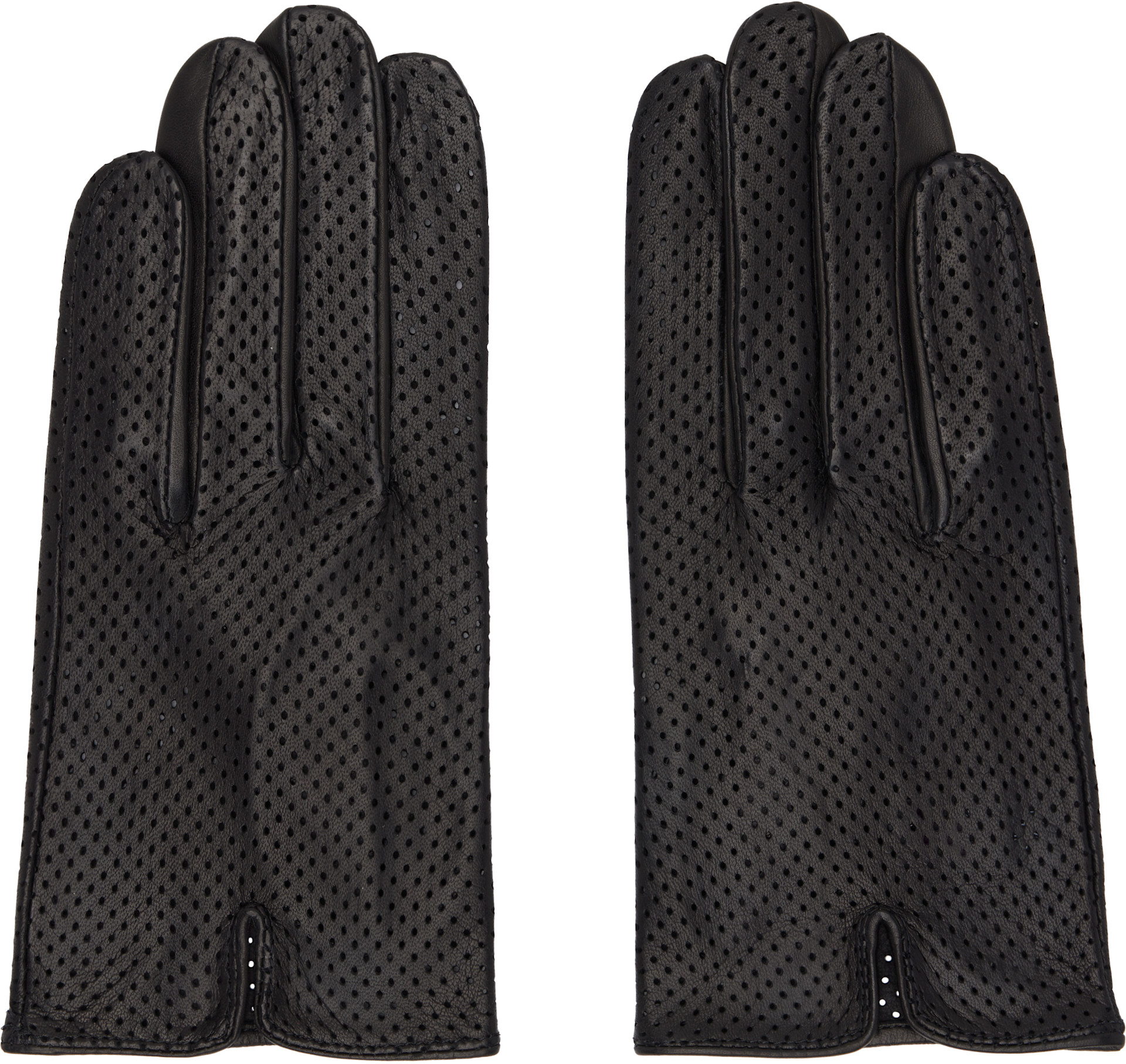 Handsome Stockholm - Black Statement Perforated Gloves
