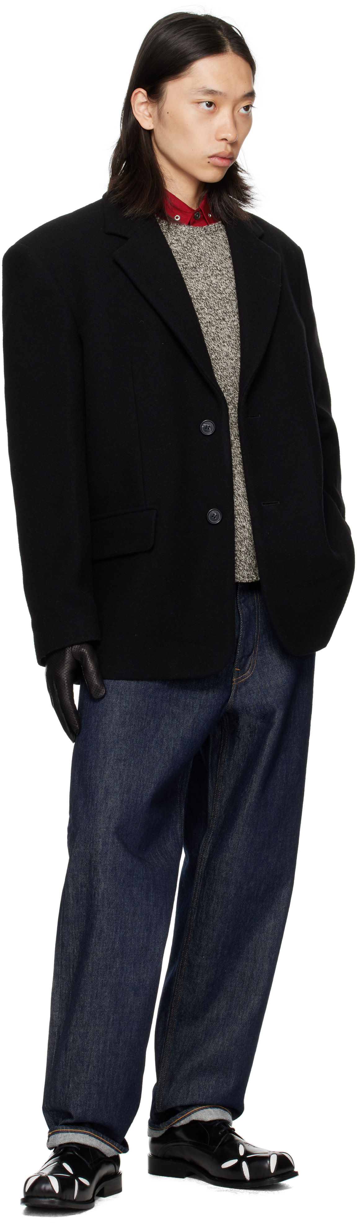 Handsome Stockholm - Black Statement Perforated Gloves
