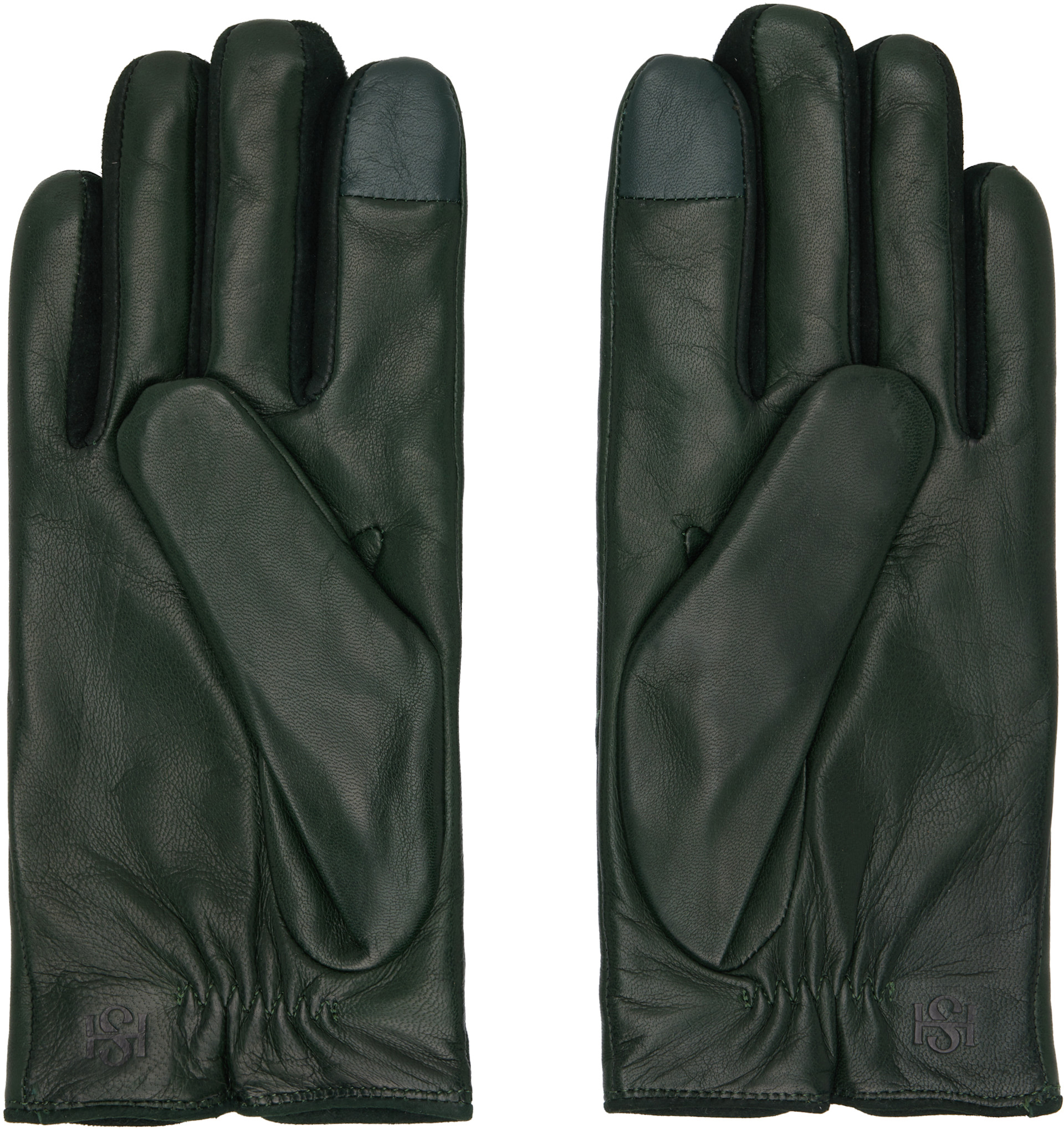 Handsome Stockholm - SSENSE Exclusive Green Essentials Gloves