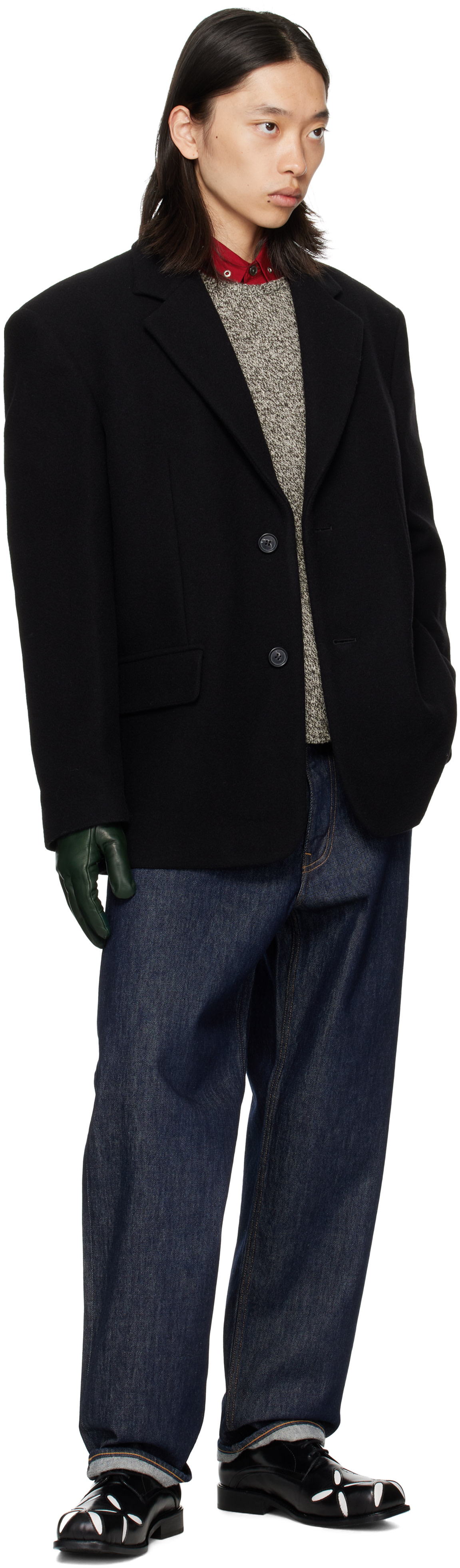 Handsome Stockholm - SSENSE Exclusive Green Essentials Gloves