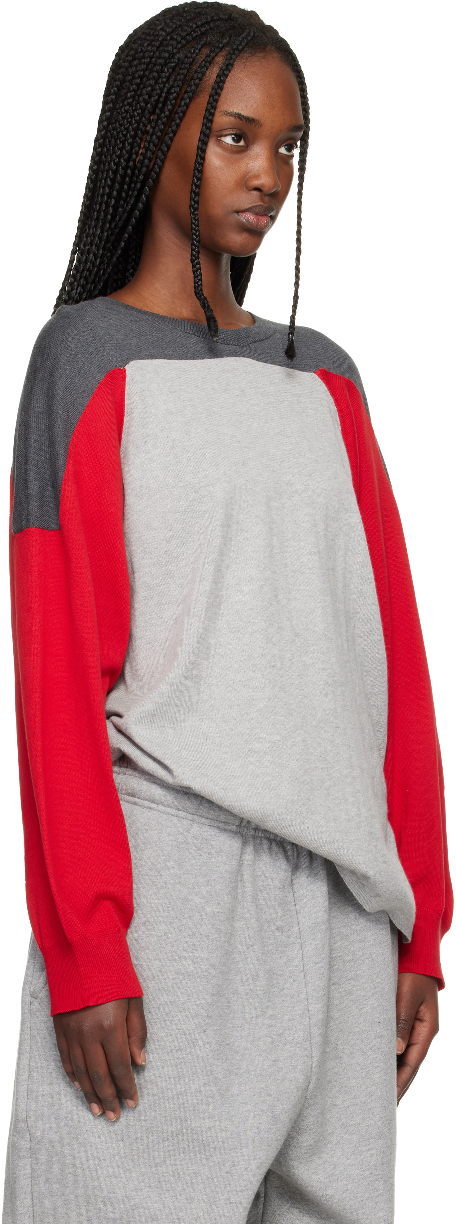 Stefan Cooke - Pull Liniebacker gris et rouge