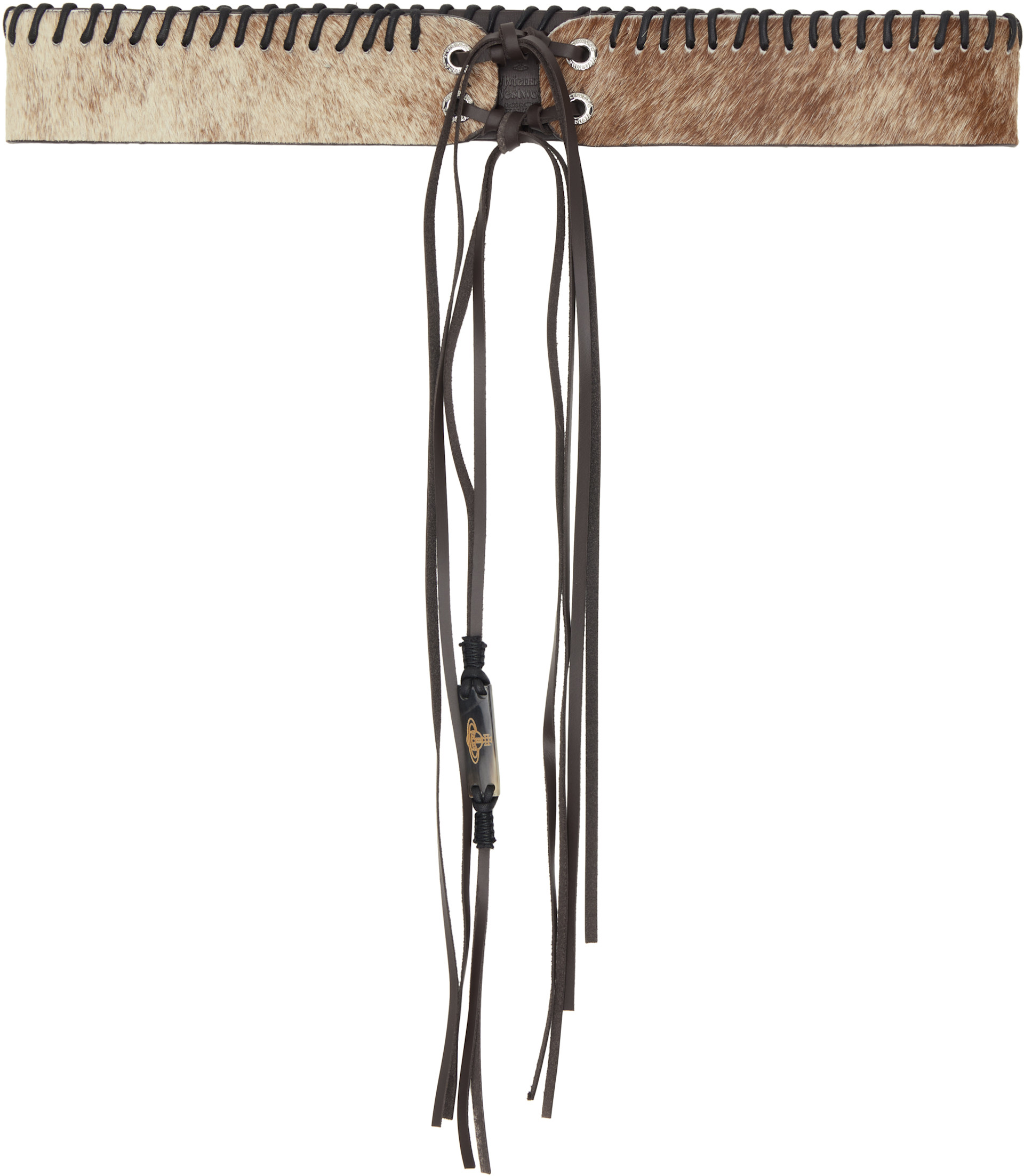Vivienne Westwood: ブラウン Tassel Tie ベルト | SSENSE 日本