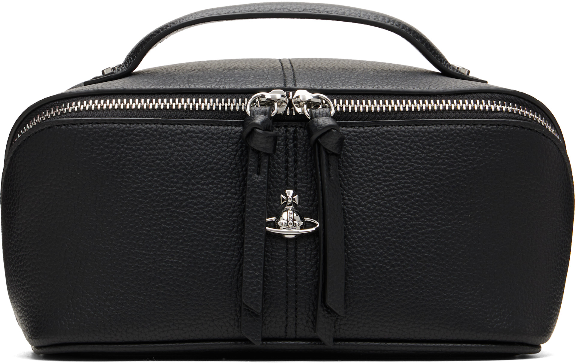 Vivienne Westwood 黒 ケース Vivienne Westwood: Black Grain Cosmetic Case | SSENSE