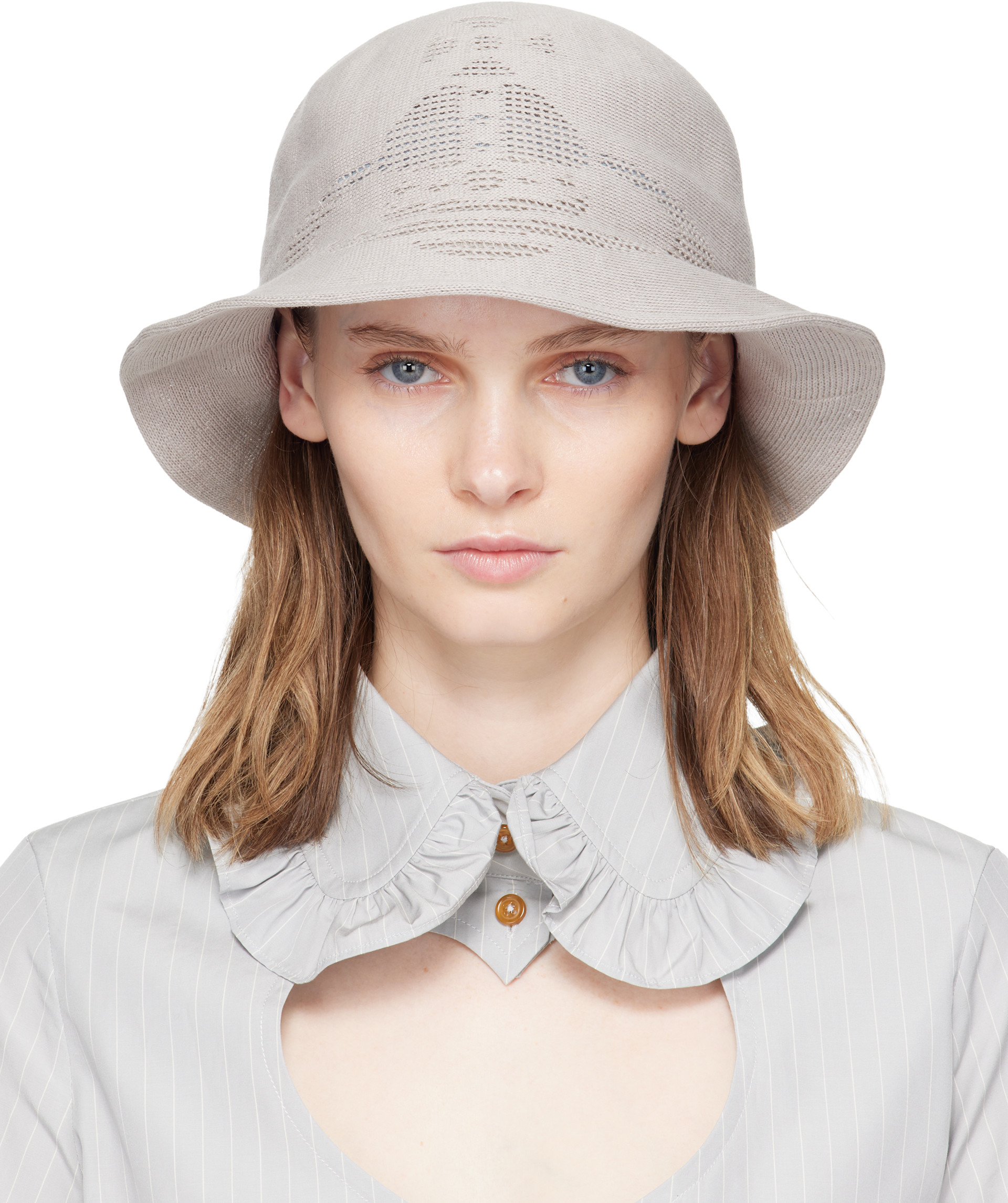 Vivienne Westwood: Gray Thermo Bucket Hat | SSENSE