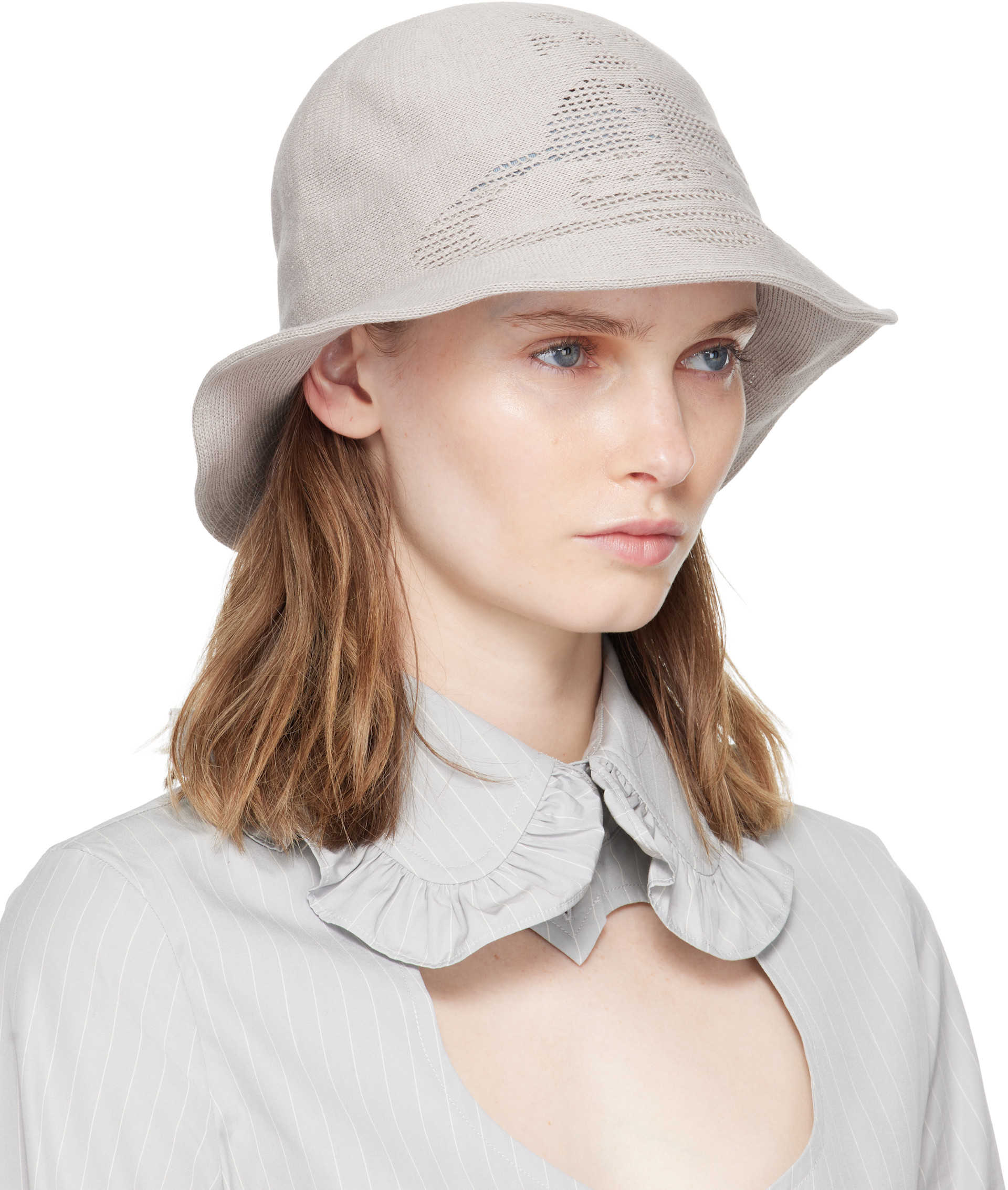 【新品未使用】ヴィヴィアン　バケットハット　バケハ　UV グレー　タグ付き Vivienne Westwood: グレー Thermo バケットハット | SSENSE 日本