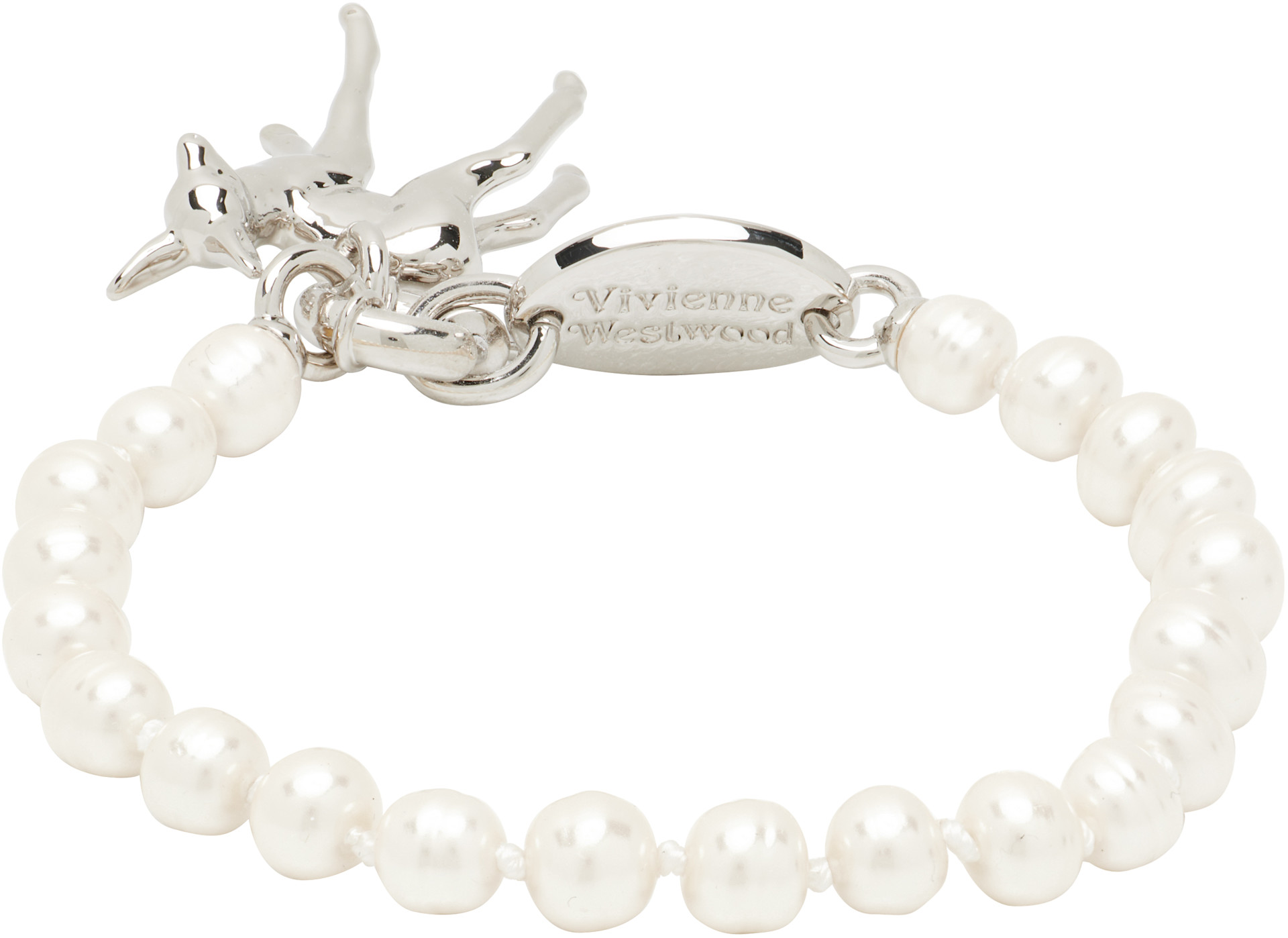 Vivienne Westwood: Monette フェイクパール ブレスレット | SSENSE 日本