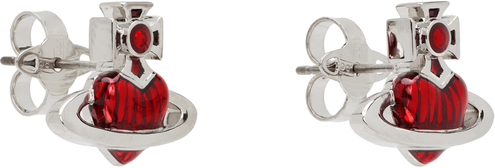 Vivienne Westwood RED LABEL ピアス Vivienne Westwood: Fabianna Bas Relief ピアス | SSENSE 日本