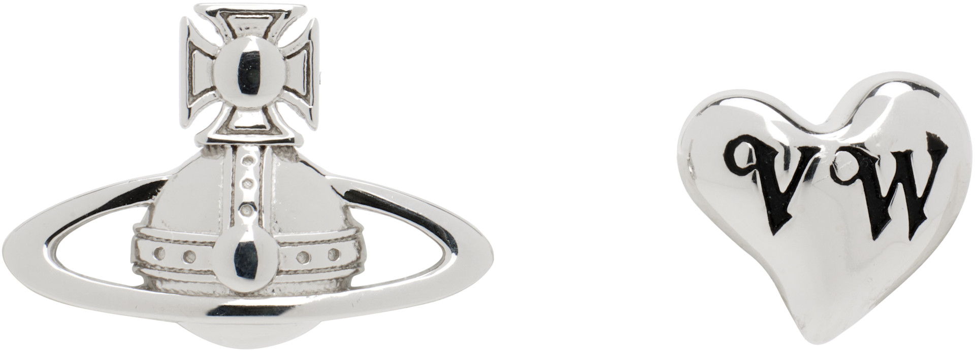 Vivienne Westwood LEODARIA ピアス SV925 Vivienne Westwood: Leodaria Earrings | SSENSE
